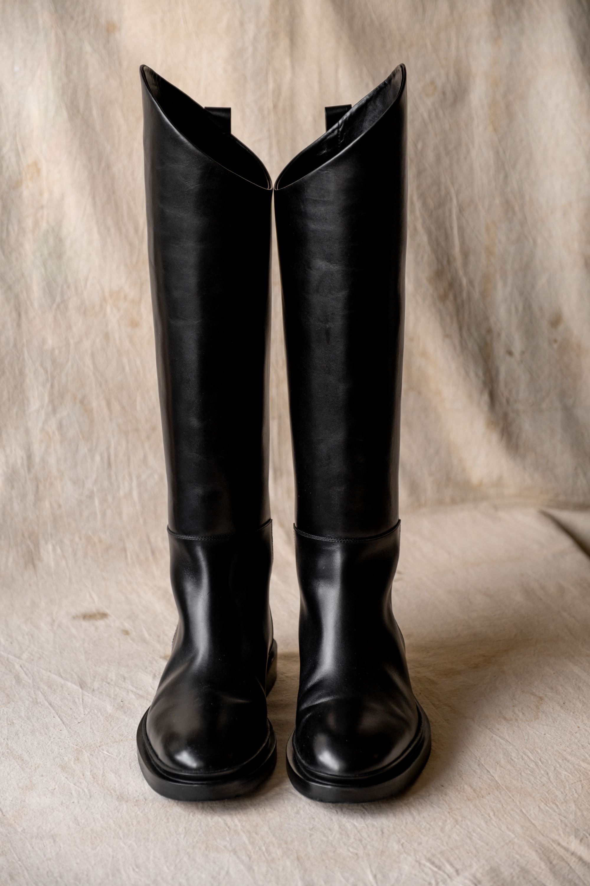 Jil Sander Jil Sander Leather Riding Tall Boots Size US 9.5 / IT 39.5 - 2 Thumbnail