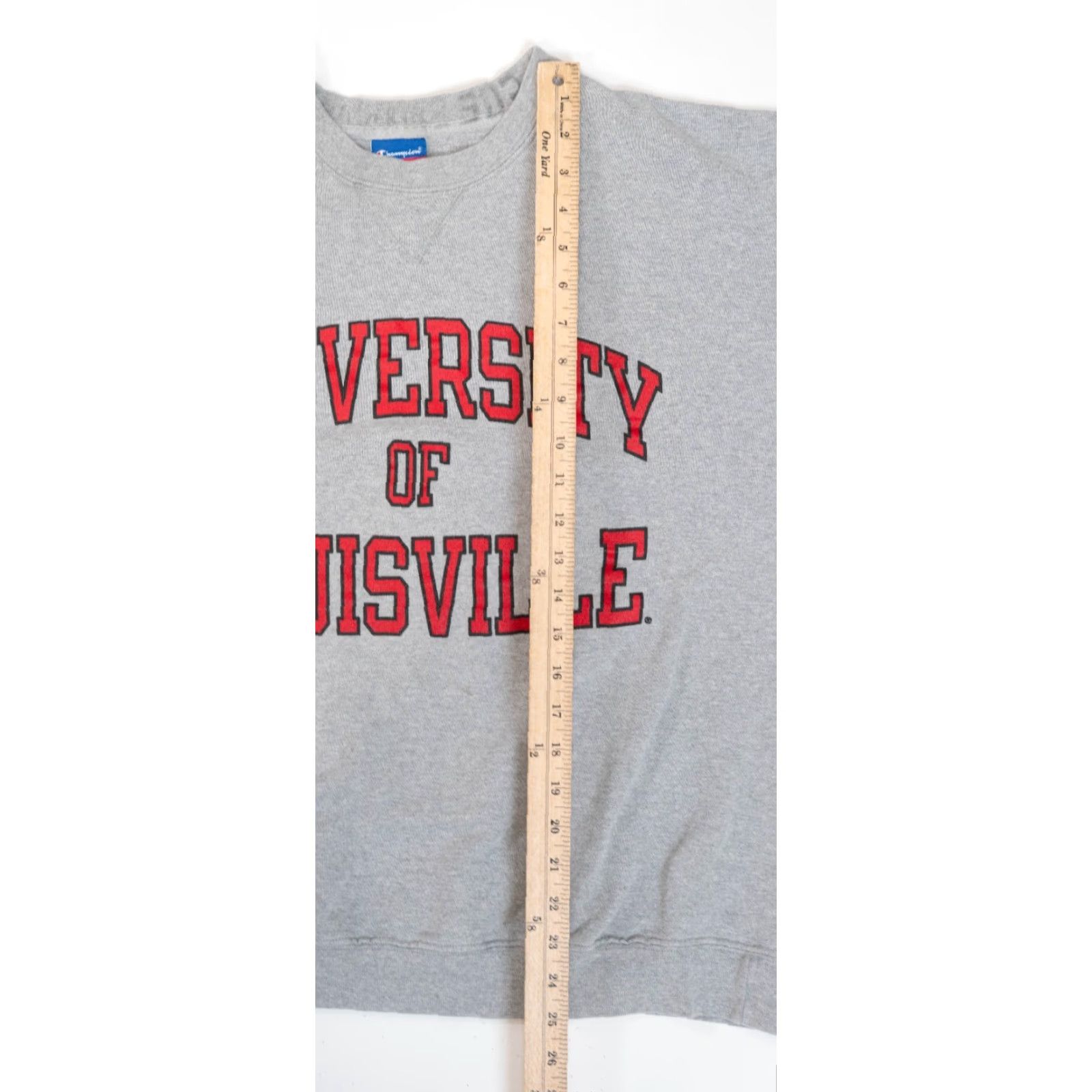 Champion VINTAGE Champion University Of Louisville Sweatshirt Men XL Gray NCAA Size US XL / EU 56 / 4 - 7 Thumbnail