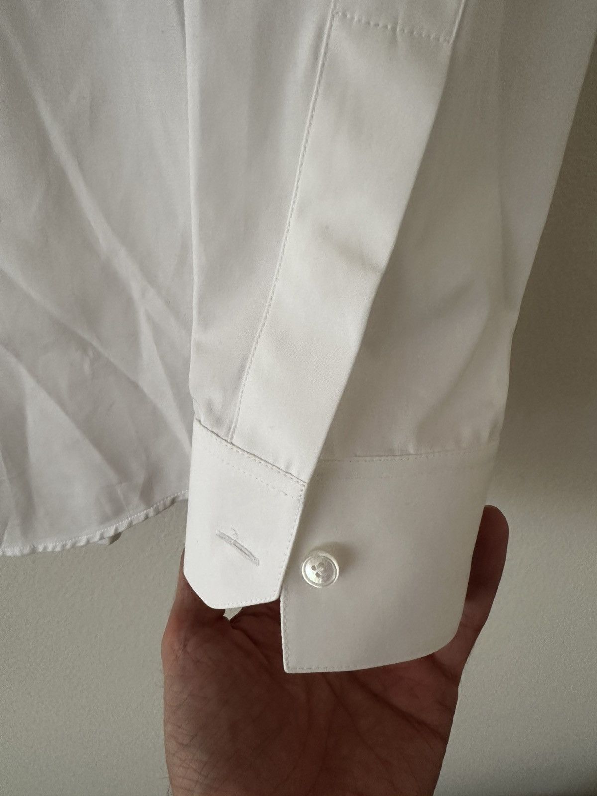 Celine 24SS Loose Shirt White Cotton Poplin Triomphe Sz 38 Size US S / EU 44-46 / 1 - 8 Thumbnail