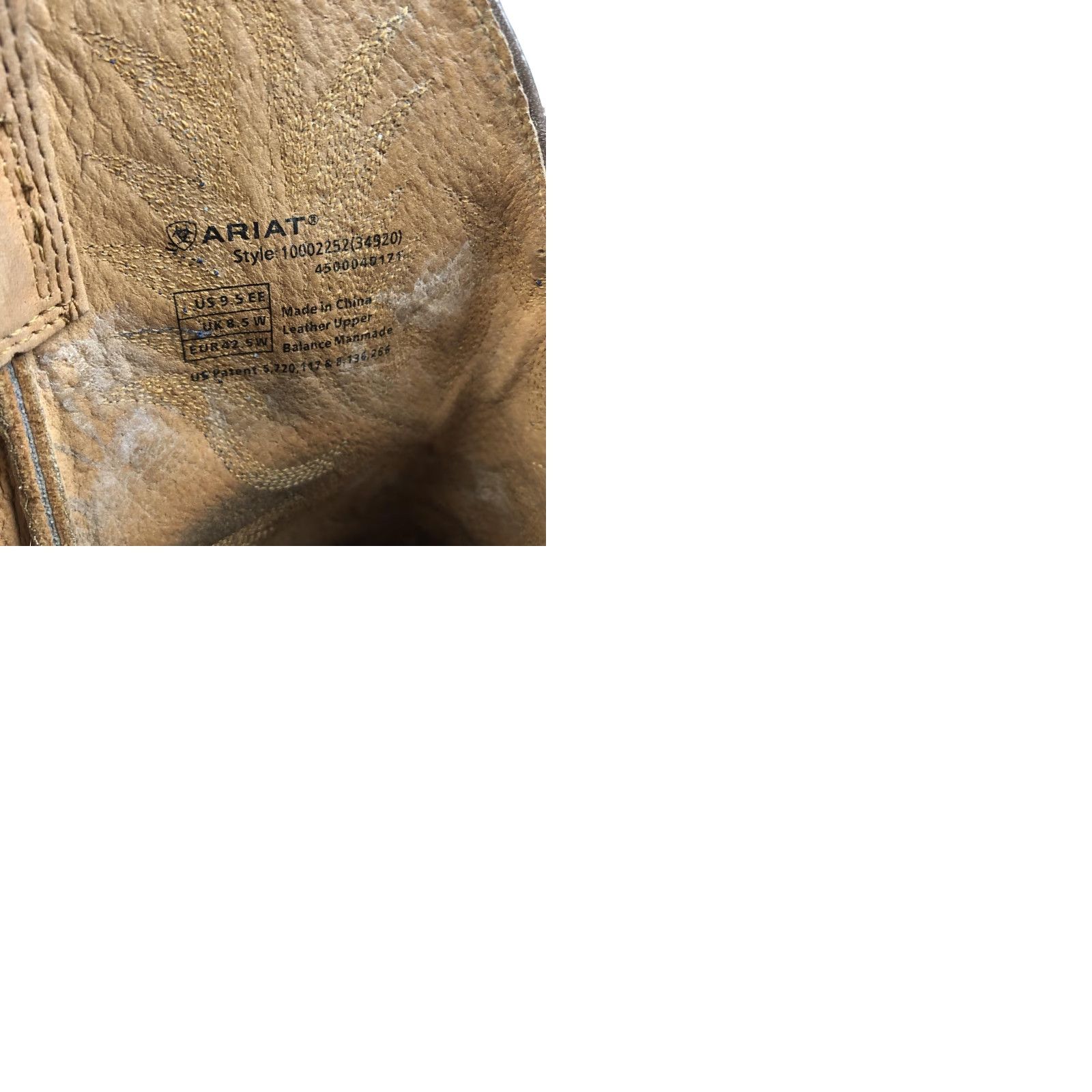Ariat Ariat Boots Mens 9.5 EE Brown Leather Heritage Stockman Western Cowboy Shoes/Boots Mens EE Brown Leather Heritage Stockman Western Cowboy Size US 9 / EU 42 - 9 Thumbnail