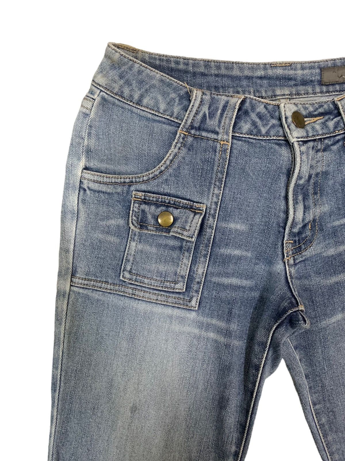 If Six Was Nine × Japanese Brand × Le Grande Bleu (L.G.B.) 🔥Flare🔥 Mutipocket Blue Wash Bootcut Style Lgb Jeans Size US 32 / EU 48 - 6 Thumbnail