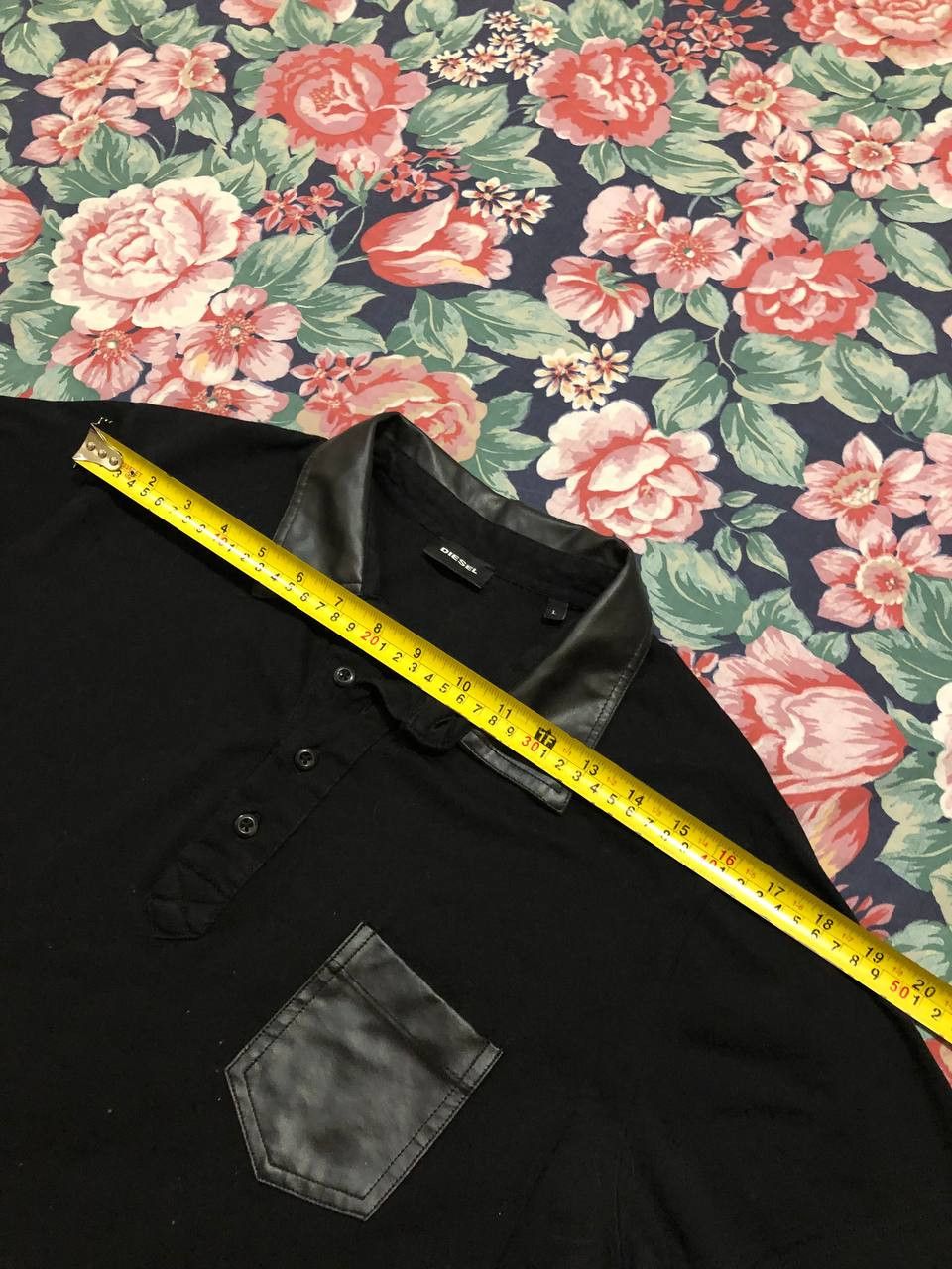 Diesel Vintage Polo black Diesel logo crazy Y2K size L T-shirt Size US L / EU 52-54 / 3 - 9 Thumbnail