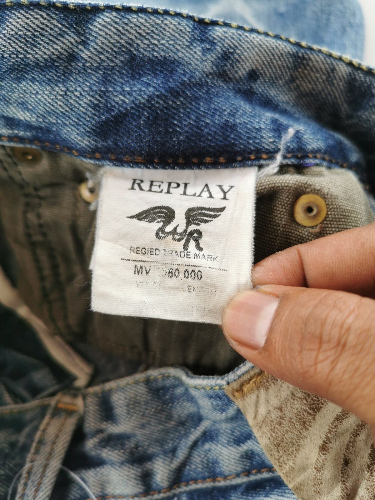 Replay Replay Distressed Denim Jeans 32/34.5 Size US 32 / EU 48 - 12 Thumbnail
