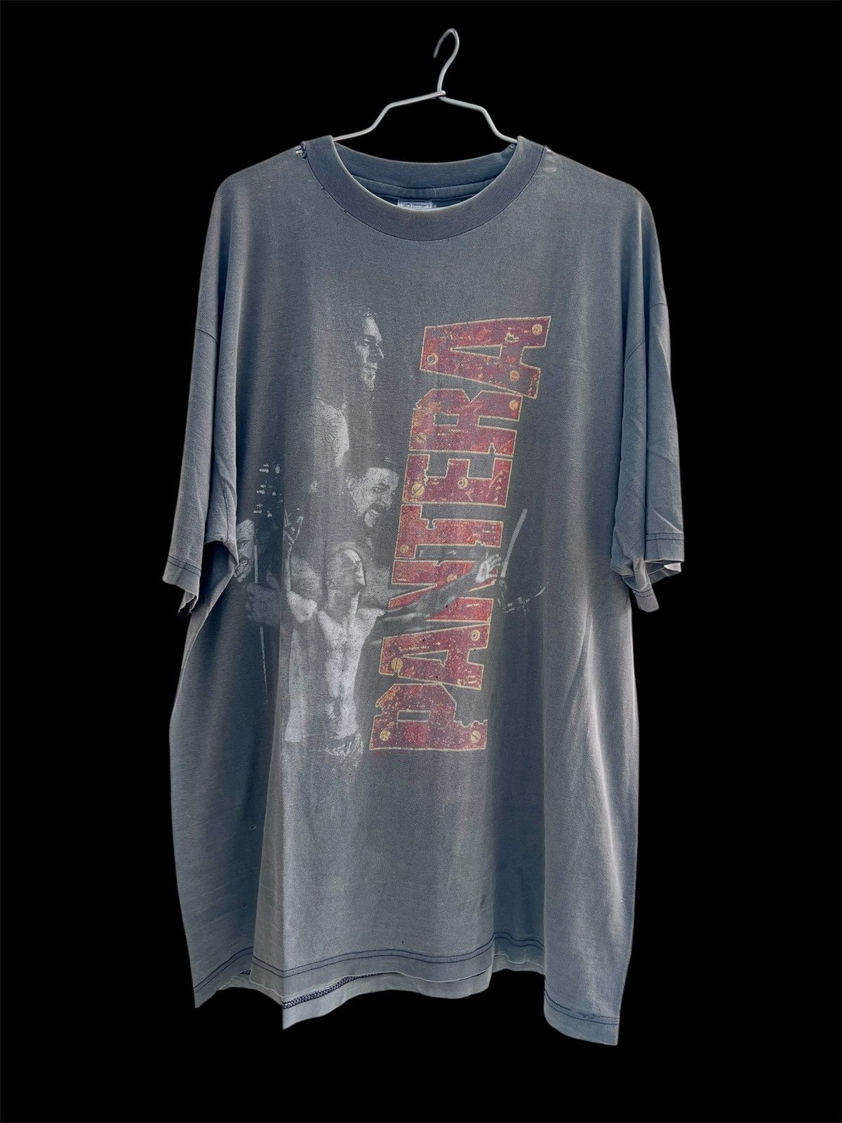 Band Tees Vintage 90s Pantera Far Beyond Driven metal Faded Thrashed Size US XL / EU 56 / 4 - 2 Thumbnail