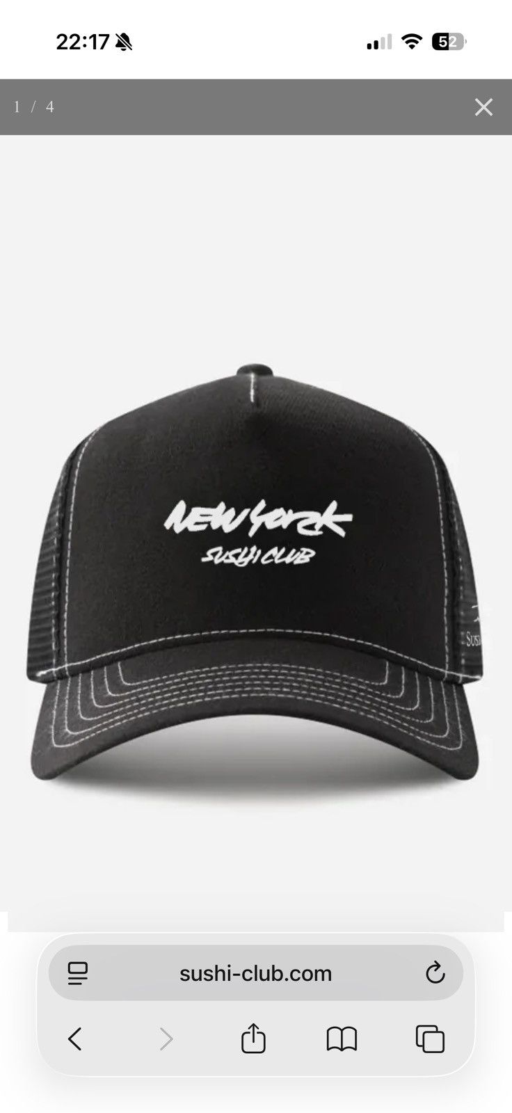 Sushi club new york futura hat black nobu matsuhisa
