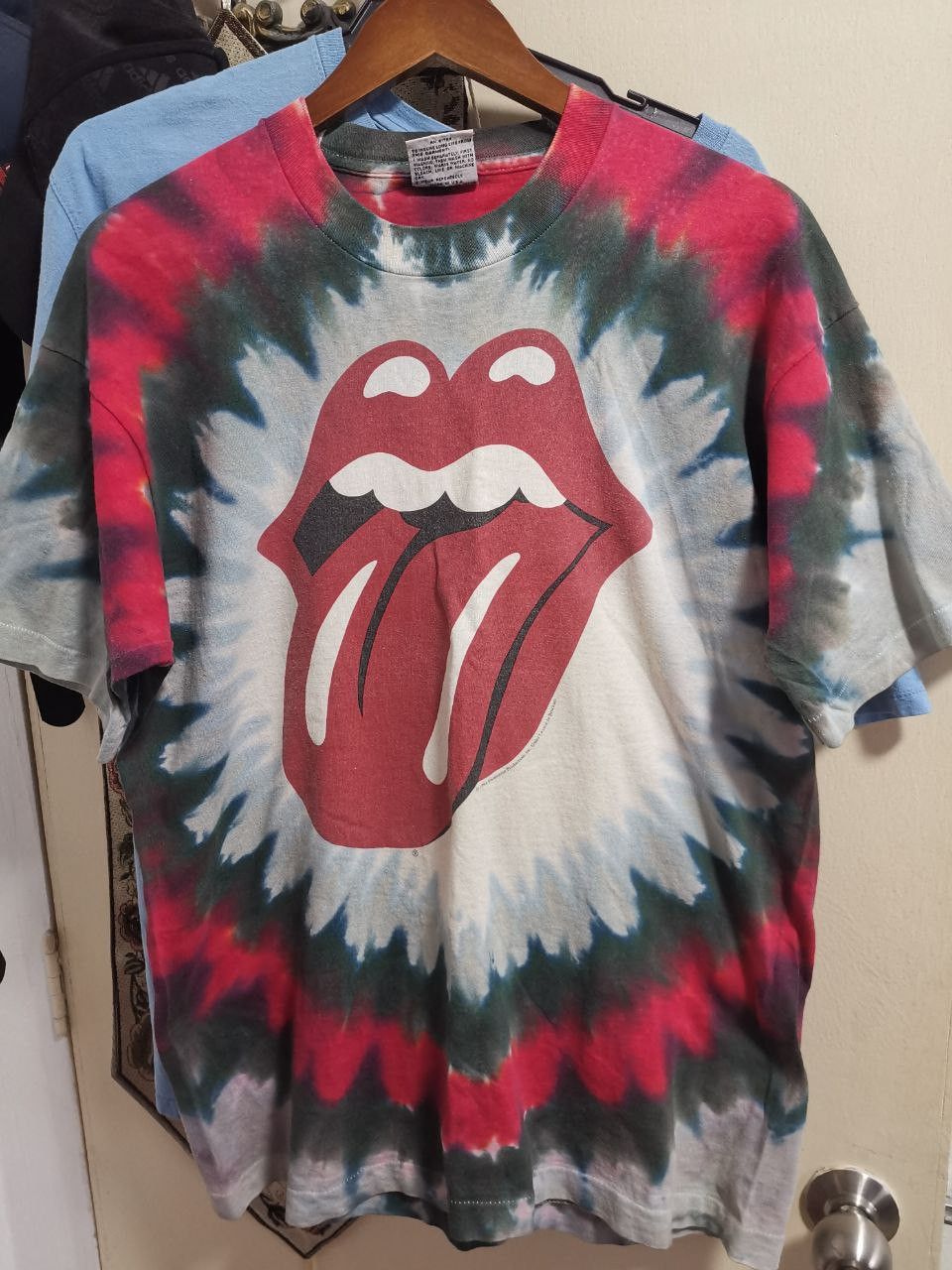 Band Tees × The Rolling Stones × Vintage 🔥RARE🔥The Rolling Stones 1994 Promo Tour Tie Dye T-shirt Size US L / EU 52-54 / 3 - 1 Thumbnail