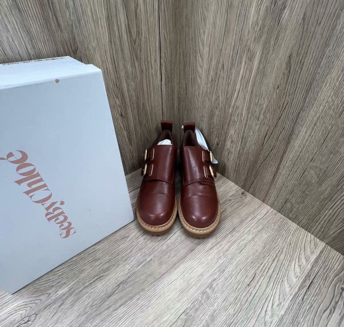 See by Chloe See By Chloe Brown Derby Leather Shoes J41 Size US 8 / IT 38 - 1 Thumbnail