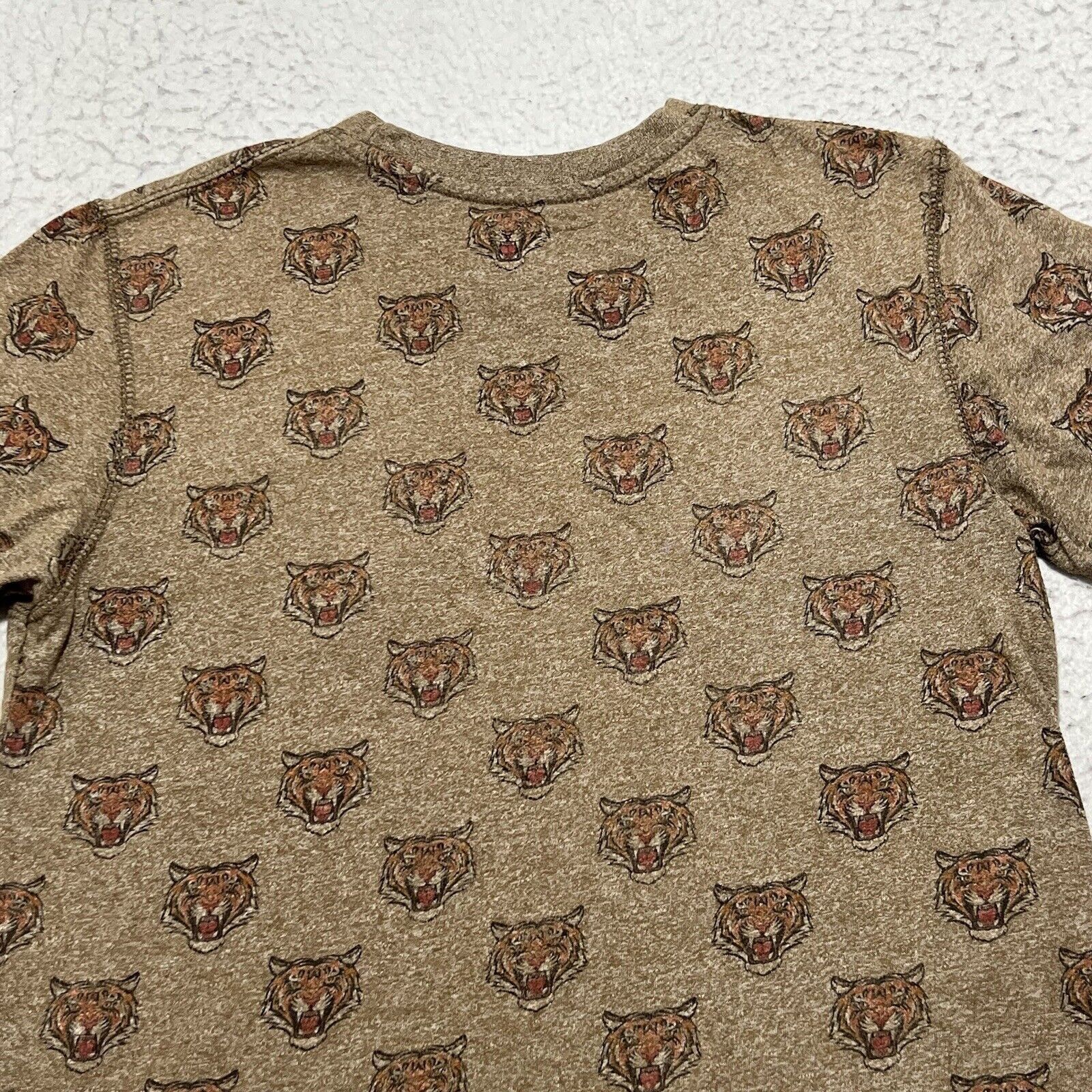 Other Creative Destruction Tiger Pattern Brown Graphic T Shirt Size US S / EU 44-46 / 1 - 10 Thumbnail