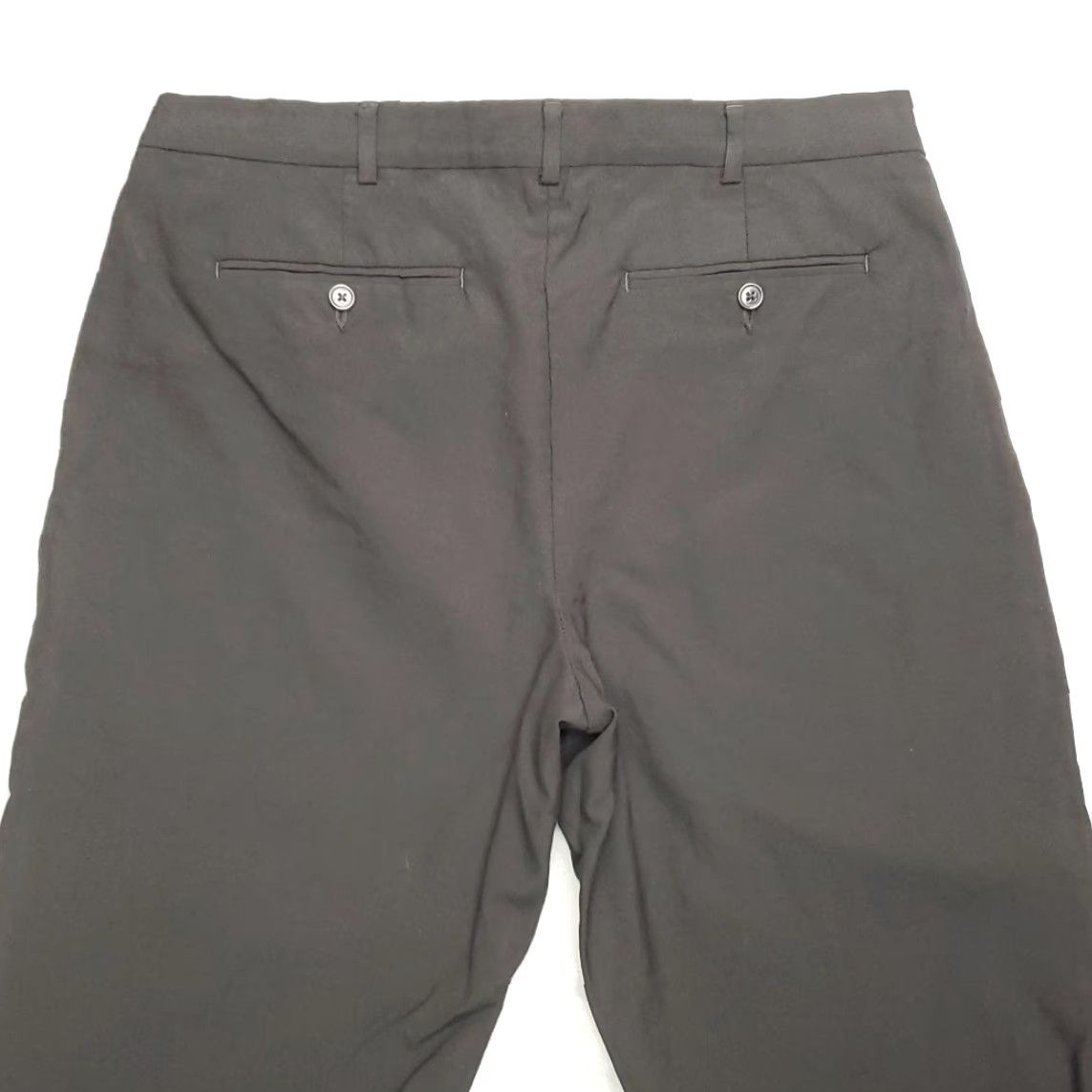 Lands' End VINTAGE Lands' End Pants Men 36x33 Black 100% Wool Pleated Dress Preppy Cuffed Pants Mens Wool Dress Pants Size US 36 / EU 52 - 7 Thumbnail