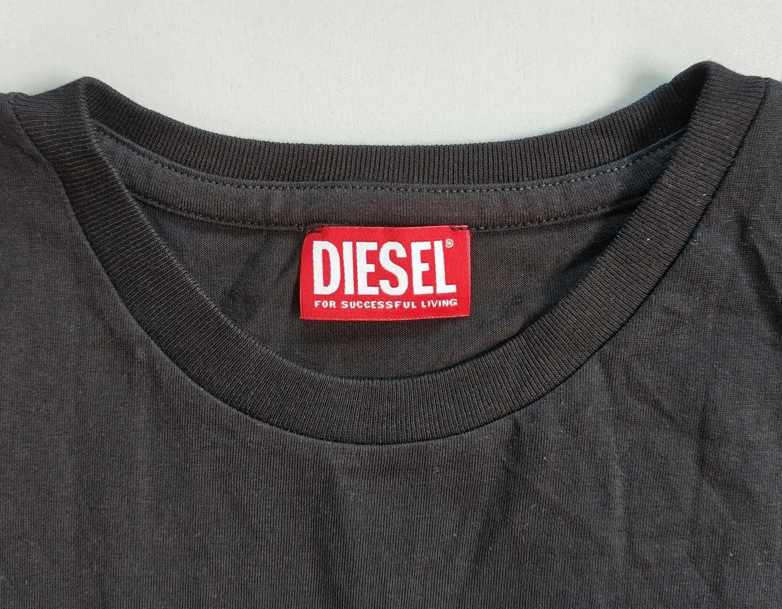 Diesel DIESEL Black T-shirt with DSL 78 Denim print T 4175 Size US M / EU 48-50 / 2 - 4 Thumbnail