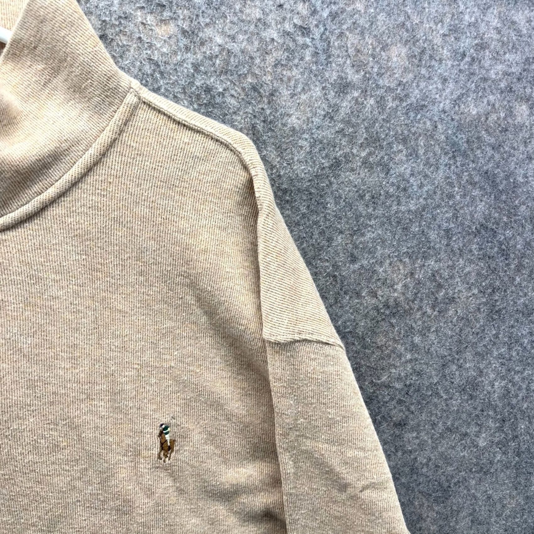 Polo Ralph Lauren Polo Ralph Lauren Sweater Men XXL Jacket Beige Pullover Estate Rib Logo Size US XXL / EU 58 / 5 - 5 Thumbnail
