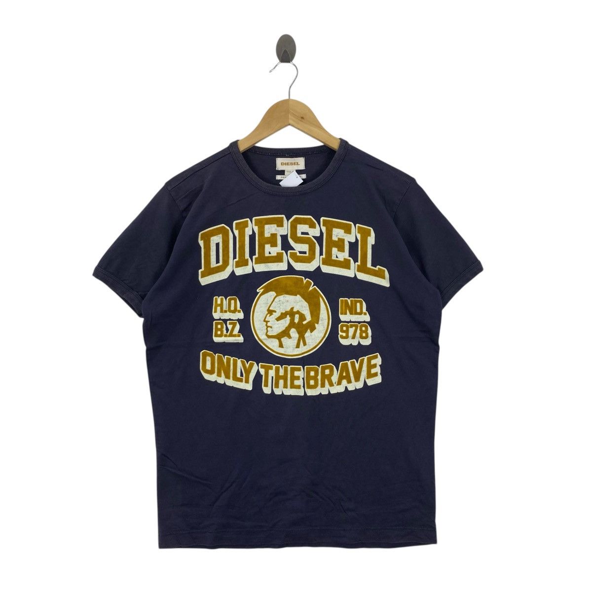Diesel Vintage Diesel Mohawk T-Shirt Y2K Navy Blue Tee Size S Size US S / EU 44-46 / 1 - 1 Thumbnail