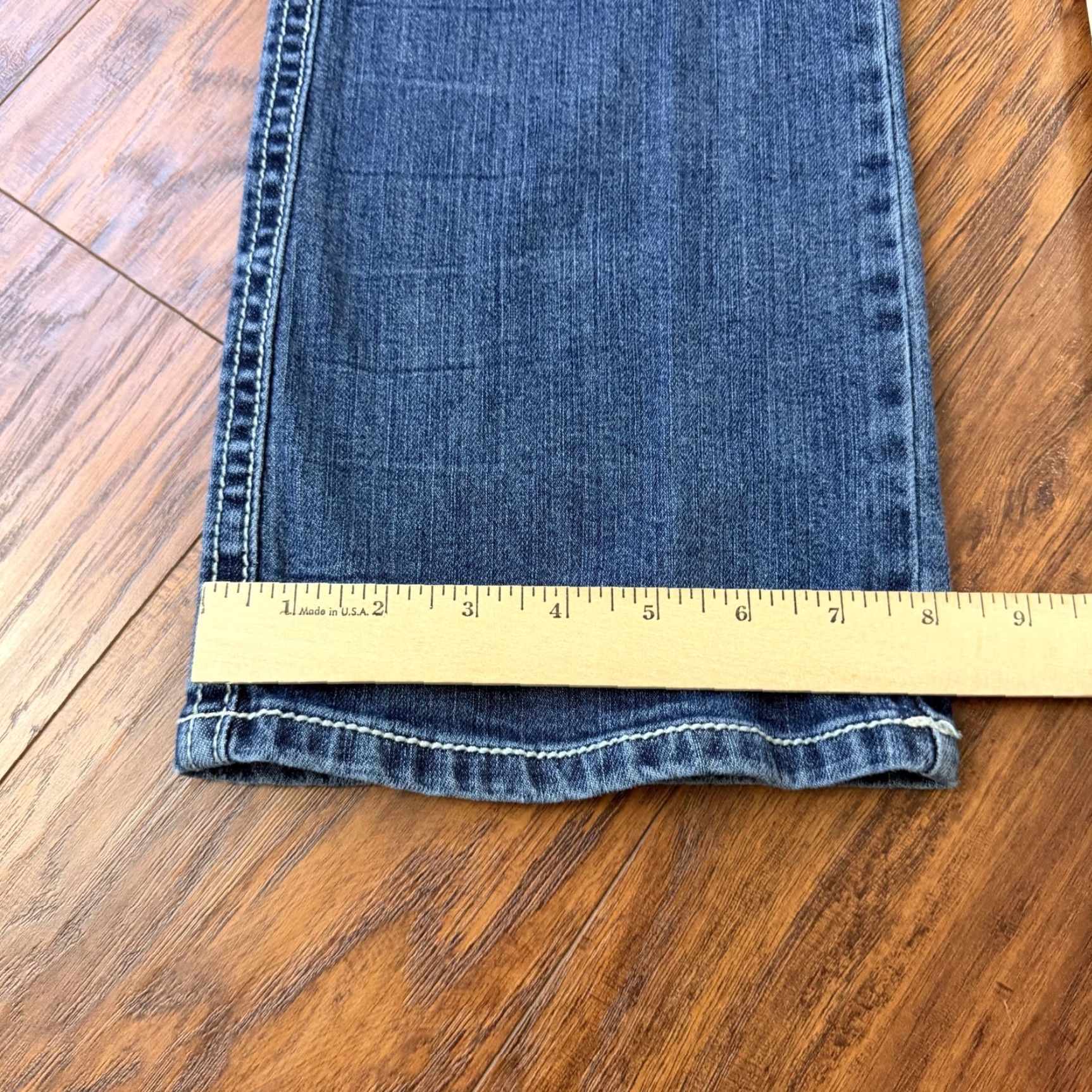 Wrangler Wrangler Jeans Women Boot Cut Denim Medium Wash Rock 47 32x34 Junior Size 13 XS-34 Inseam? Size 24" / US 00 / IT 34 - 7 Thumbnail