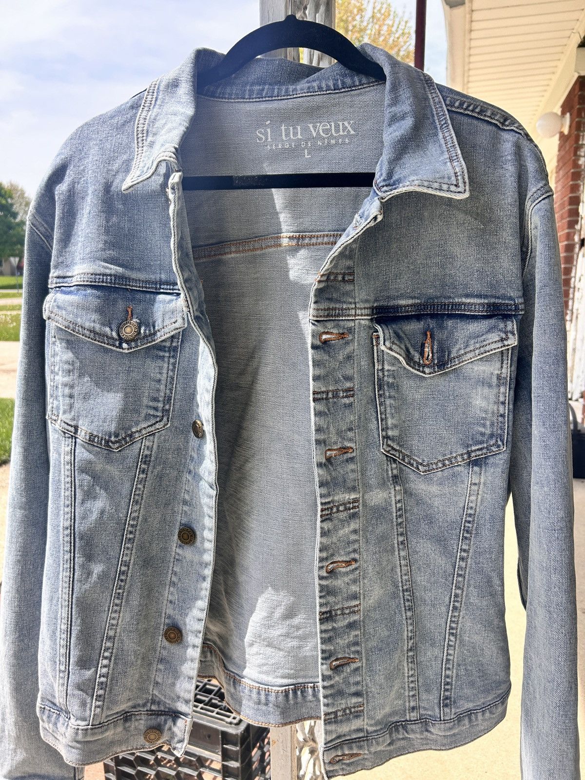 Other Sí tu veux L DENIM JACKET Size US L / EU 52-54 / 3 - 3 Thumbnail