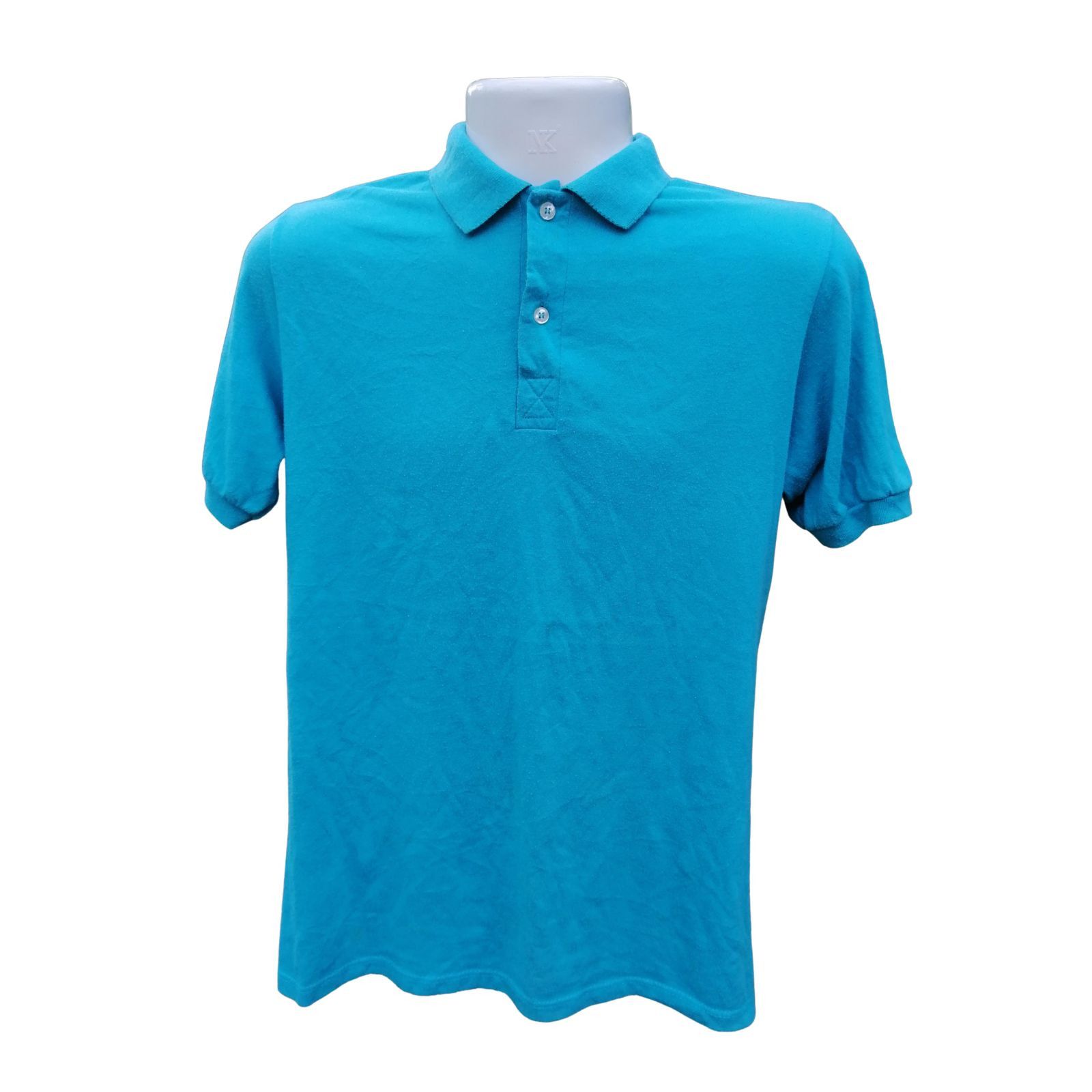 Other 80s vintage collared t shirt plain turquoise thin soft Size US M / EU 48-50 / 2 - 1 Thumbnail