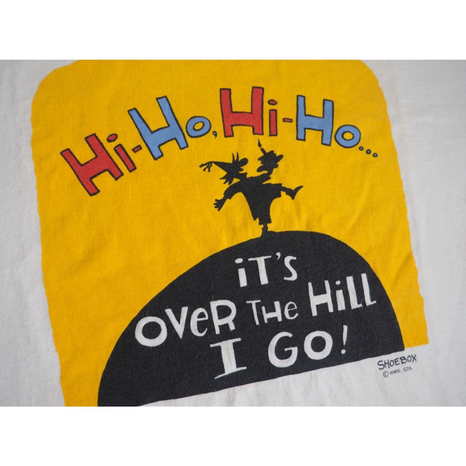 Jerzees VTG 90s Jerzees Shoebox Dad Aging Humor Joke Art USA White Tee T-Shirt Mens L Size US L / EU 52-54 / 3 - 4 Thumbnail