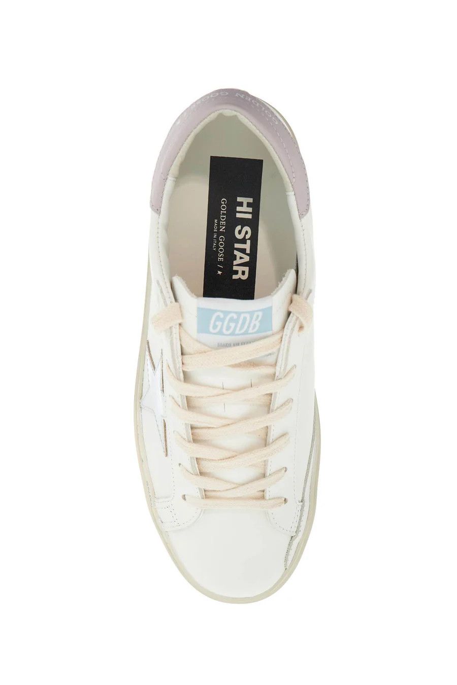 Golden Goose o1s22i1n1224 Hi Star Sneakers in White Lilac Size US 10 / IT 40 - 2 Thumbnail