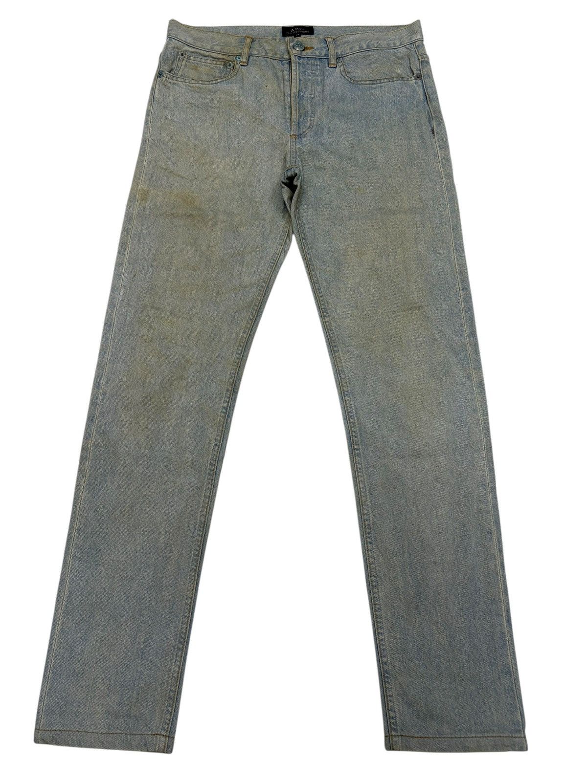 A.P.C. A.P.C Straight Leg Cut Mud Rusty Jeans Size US 30 / EU 46 - 1 Thumbnail