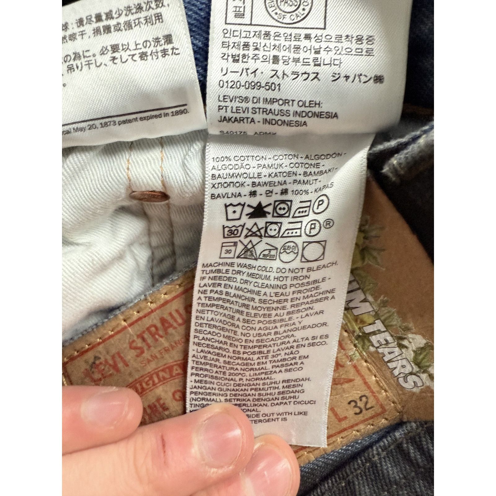 DENIM TEARS Denim Tears Jeans Black Clay Used 33 Size US 33 - 6 Thumbnail