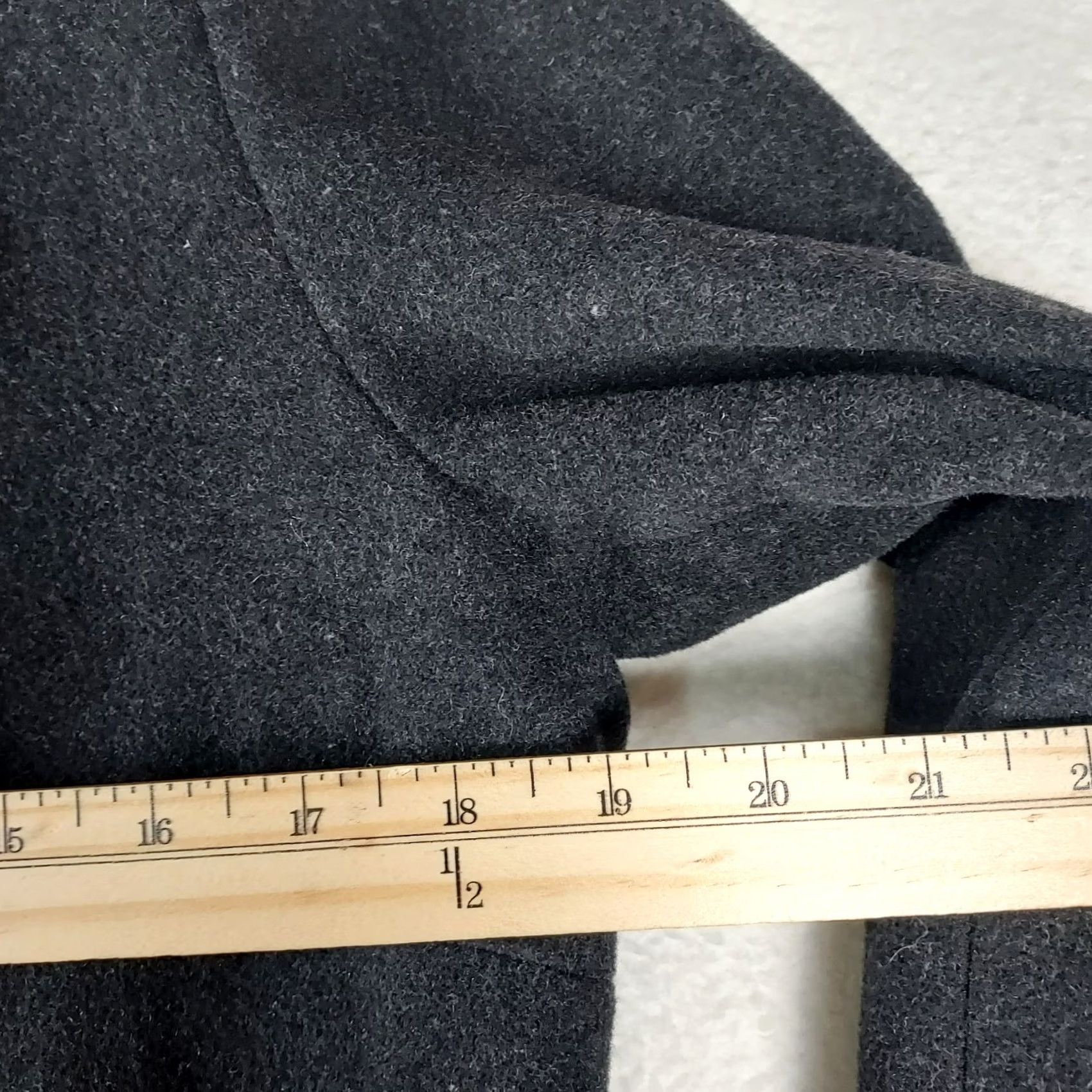 Anne Klein Anne Klein Women’s Wool Blend Peacoat Jacket Black Button Front Size M Size M / US 6-8 / IT 42-44 - 7 Thumbnail