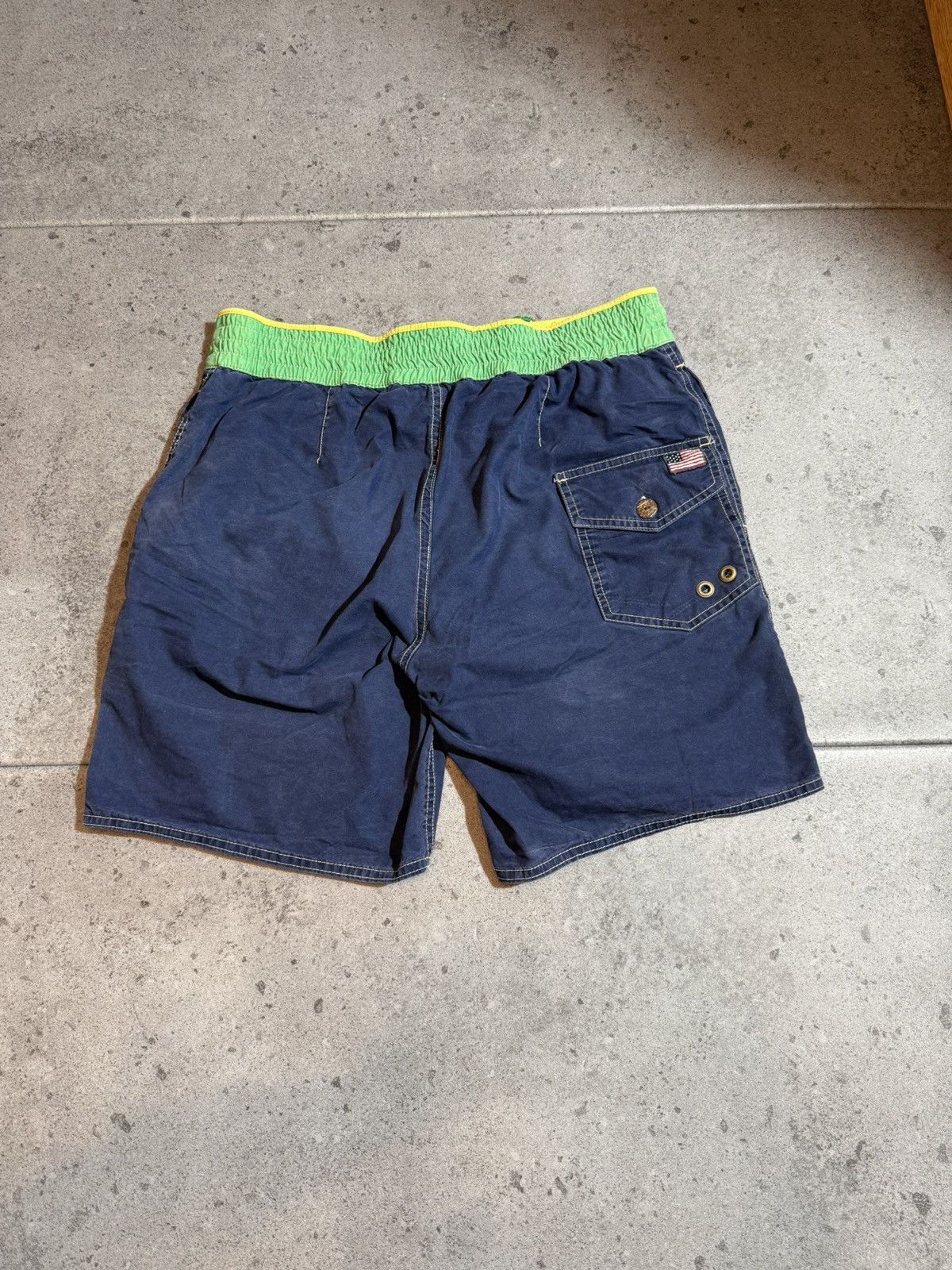 Polo Ralph Lauren × Vintage Vintage 90s Polo Ralph Lauren Swimming Shorts big logo Size US 30 / EU 46 - 5 Thumbnail