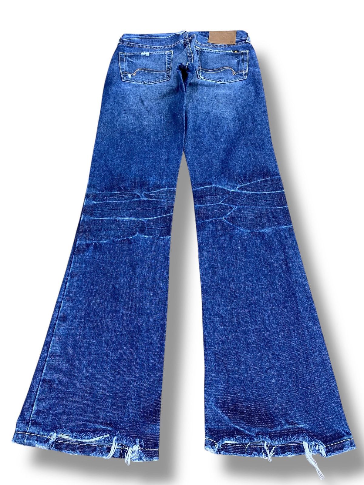 Lucky Brand Lucky Brand Ripped Patchwork Style Bootcut Jeans Size US 26 / EU 42 - 3 Thumbnail