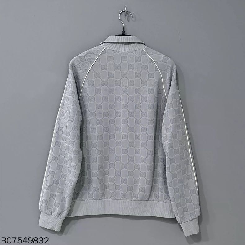 Gucci Gucci Gray embossed full-printed zipper jacket 2503-Nextarr Size US L / EU 52-54 / 3 - 3 Thumbnail