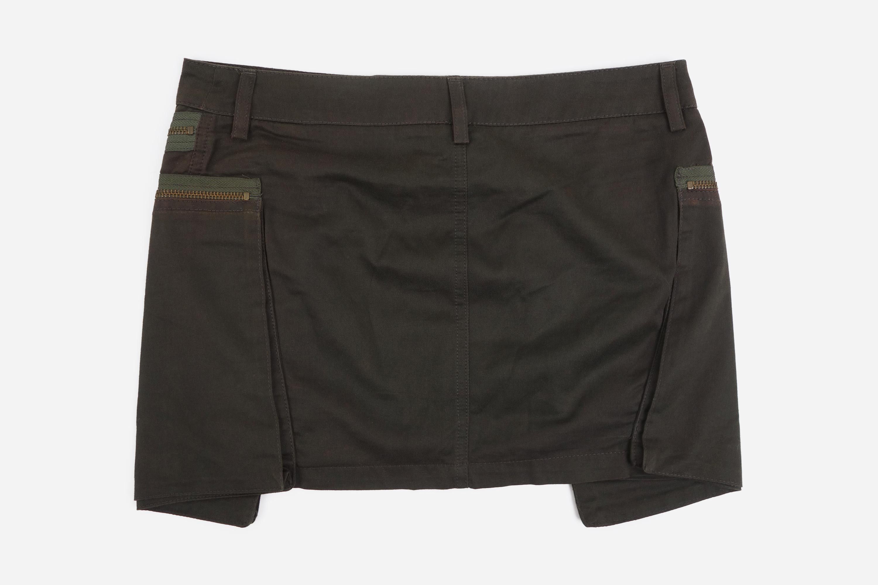 plein sud Plein Sud Jeans Skirt Cargo Multi Pocket Patch Utility Size 26" / US 2 / IT 38 - 6 Thumbnail