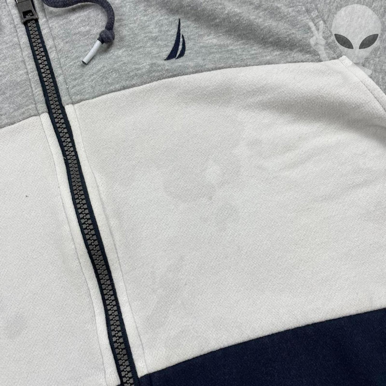 Nautica Nautica Gray Navy Colorblock Full Zip Hoodie Small Size US S / EU 44-46 / 1 - 5 Thumbnail