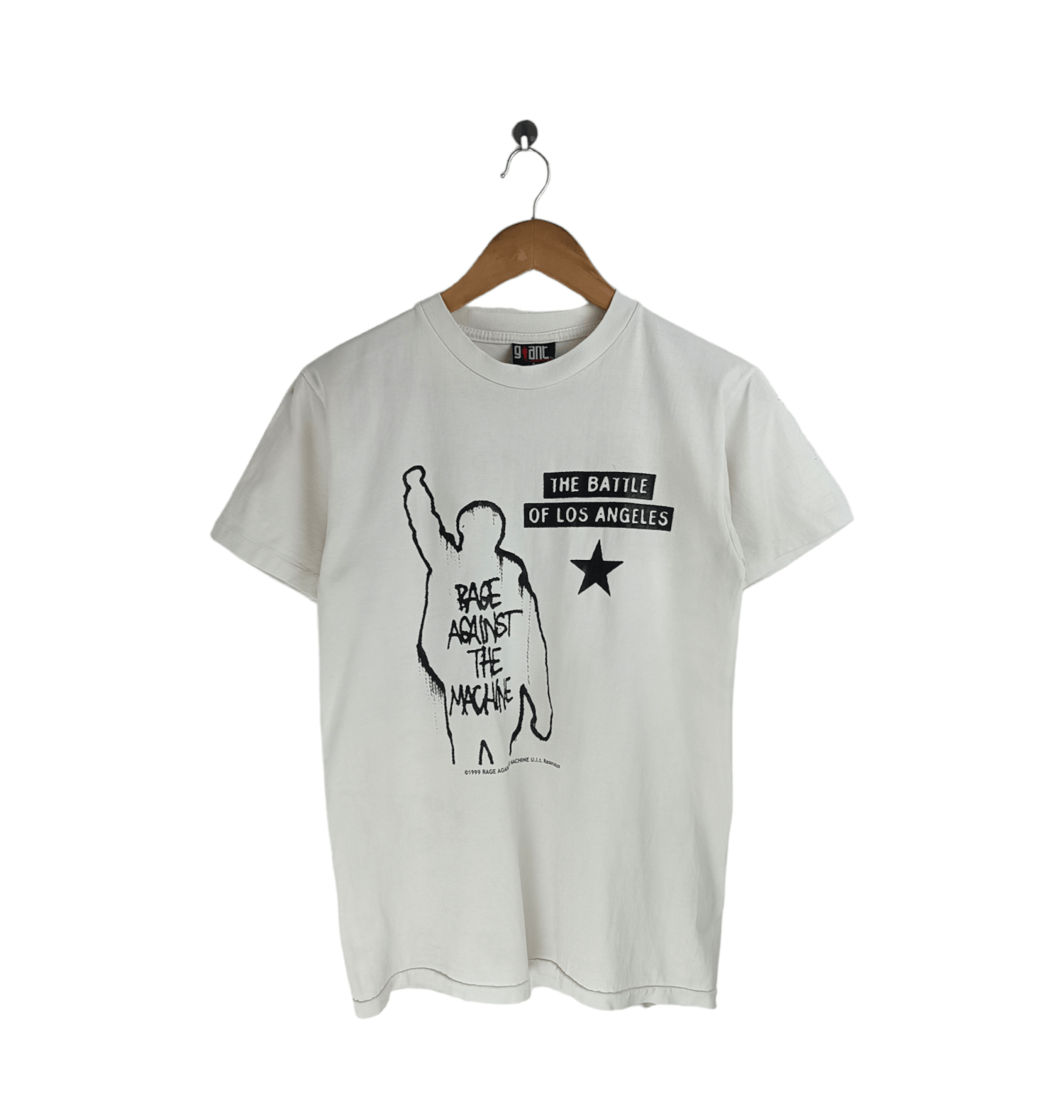 Band Tees VINTAGE '99 RAGE AGAINST THE MACHINE 'BATTLE LOS ANGELES' TS Size US S / EU 44-46 / 1 - 1 Thumbnail