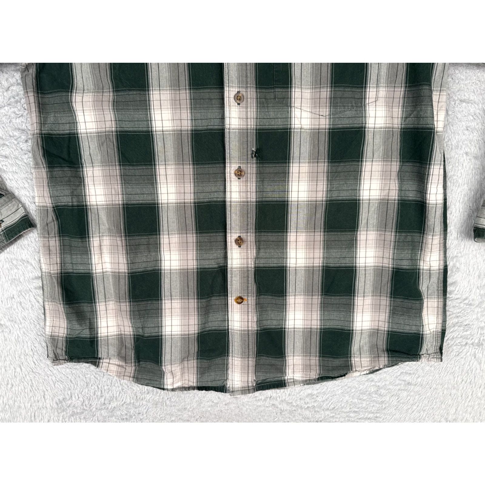 Carhartt Carhartt Shirt Men Large Green Plaid 100% Cotton Button Up Long Sleeve Casual Workwear Outdoor Mens Shirt Size US L / EU 52-54 / 3 - 6 Thumbnail