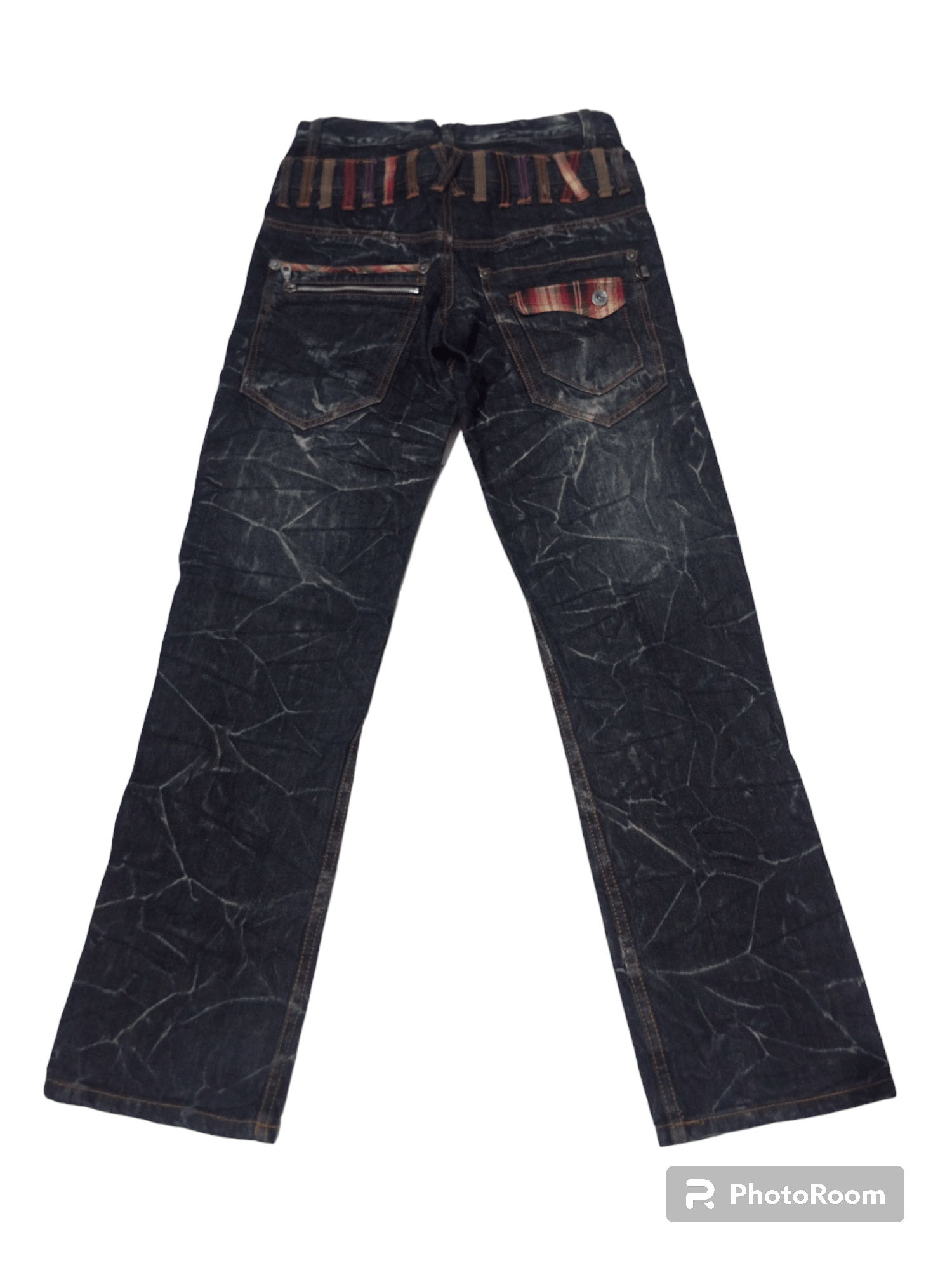 Hysteric Glamour Vintage Nylaus jeans double waist acid wash denim Size US 29 - 2 Thumbnail
