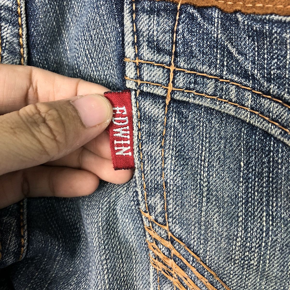 Japanese Brand 📌Exclusive Vintage Denim Jeans Edwin Punk Design IsseyMiyake Size US 32 / EU 48 - 20 Thumbnail