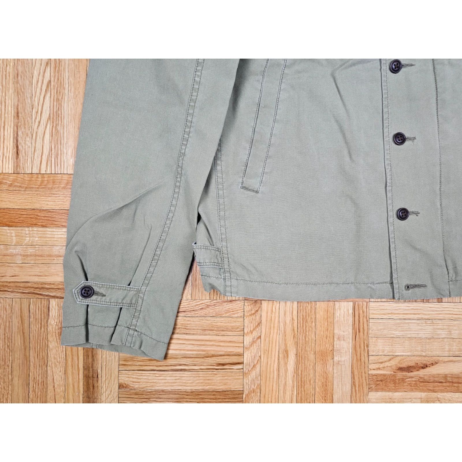 Ralph Lauren Ralph Lauren Polo US Army M-41 Patch Stancil Field Jacket Large Mens Shirt Green Cotton Military Jacket Size US L / EU 52-54 / 3 - 3 Thumbnail