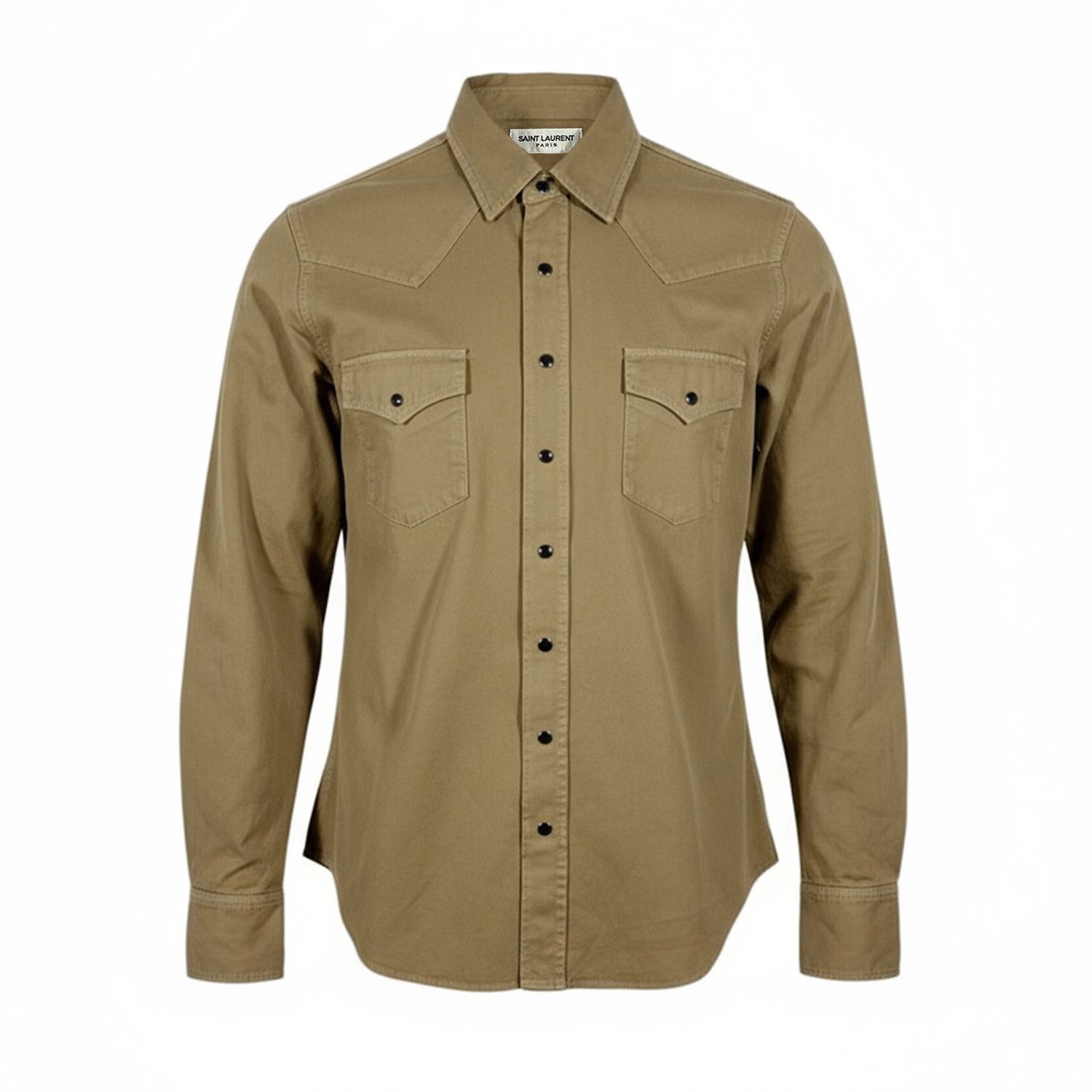 Saint Laurent Classic Western Shirt Tan