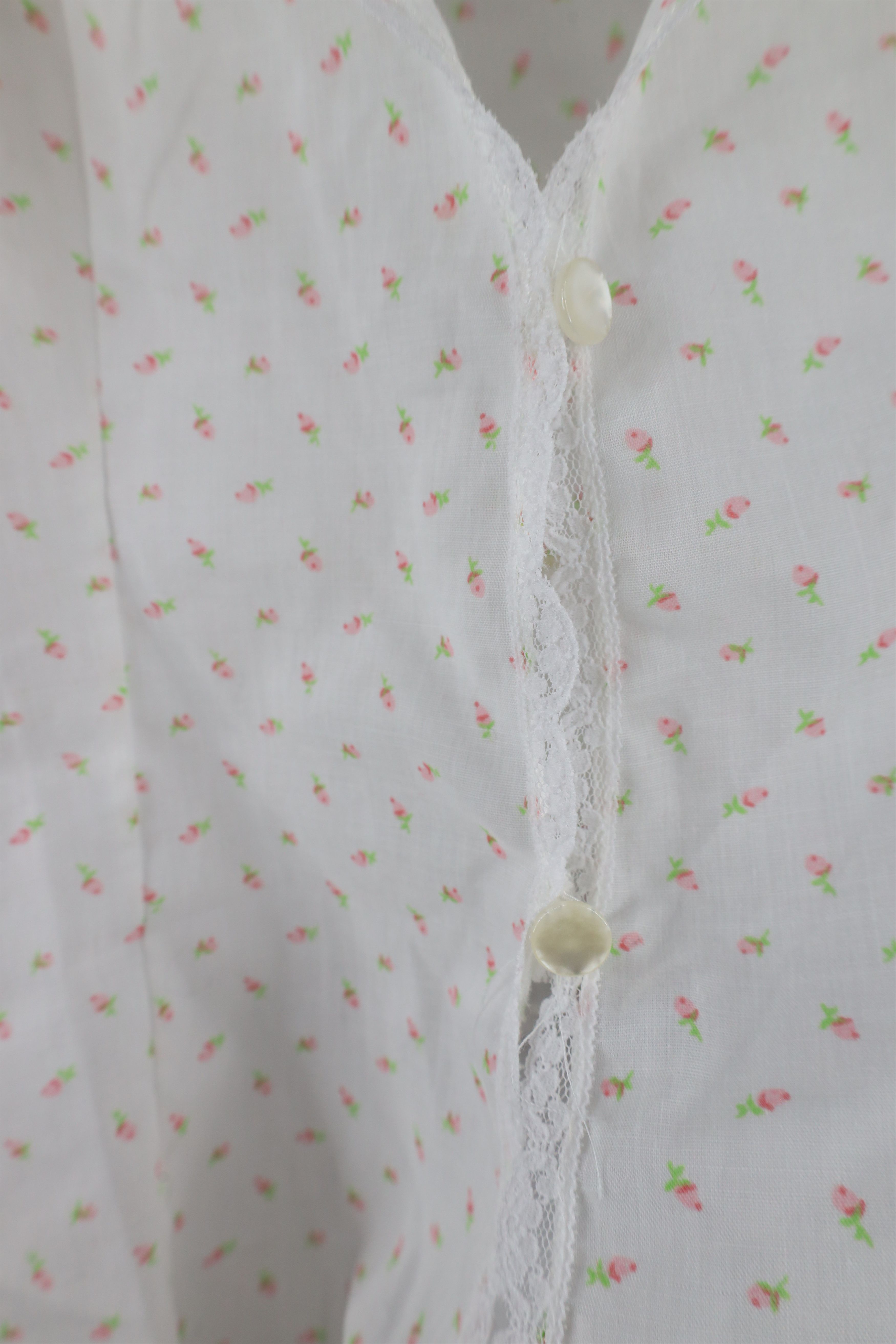Vintage Vintage 70s Streetwear Sheer Lace Flower Night Shirt USA Size L / US 10 / IT 46 - 5 Thumbnail