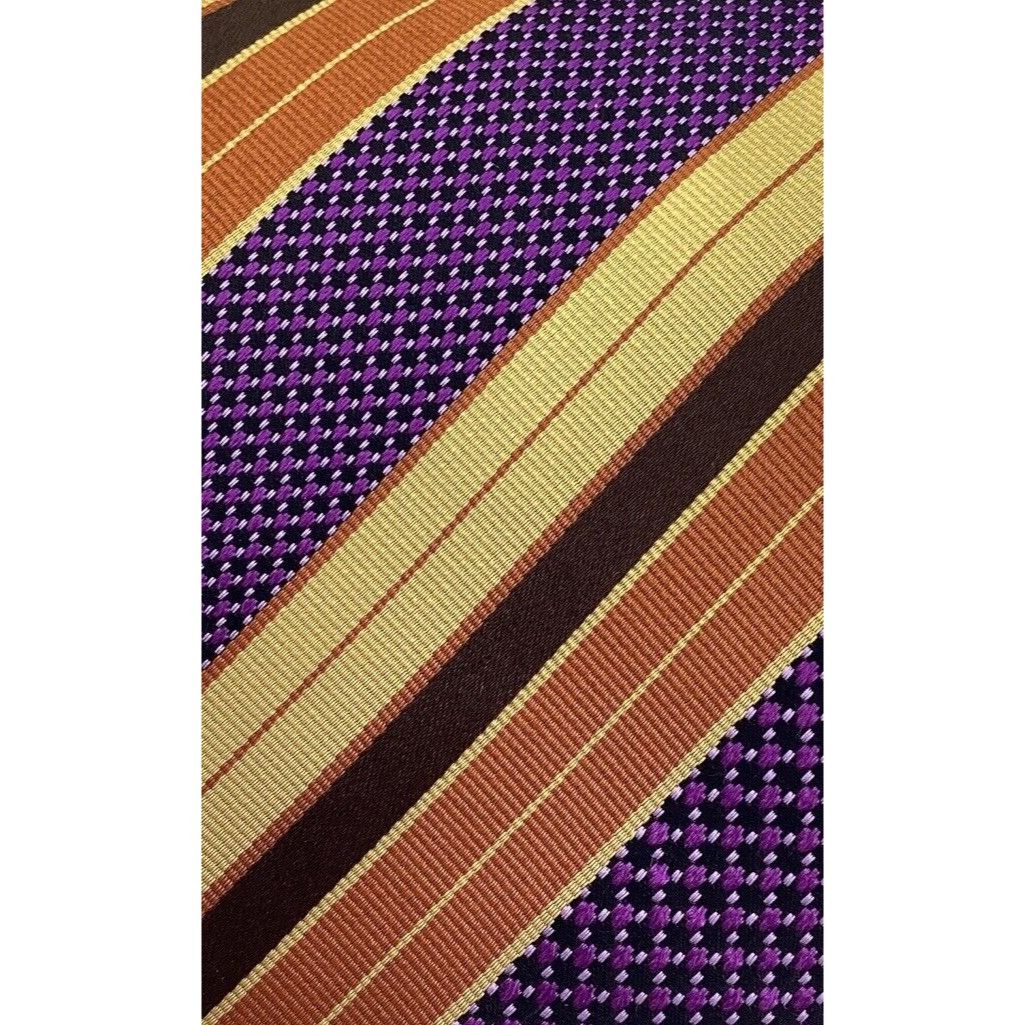 Ermenegildo Zegna ERMENEGILDO ZEGNA Multicolor Striped Luxury Silk Tie Italy W Size ONE SIZE - 6 Thumbnail