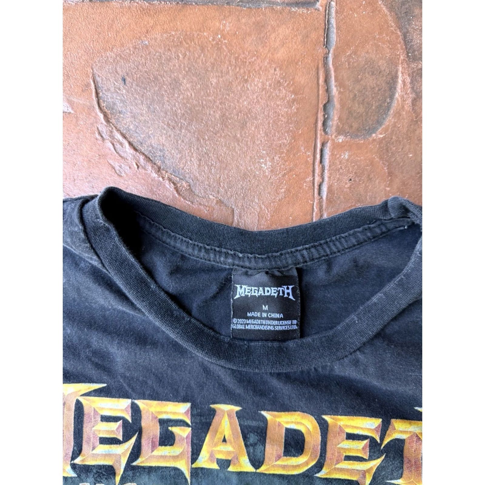 Vintage Megadeth T-Shirt Shirt Crew Neck Black Medium Rust In Peace Tour Band Logo 80s Rock Mens Size US M / EU 48-50 / 2 - 2 Thumbnail