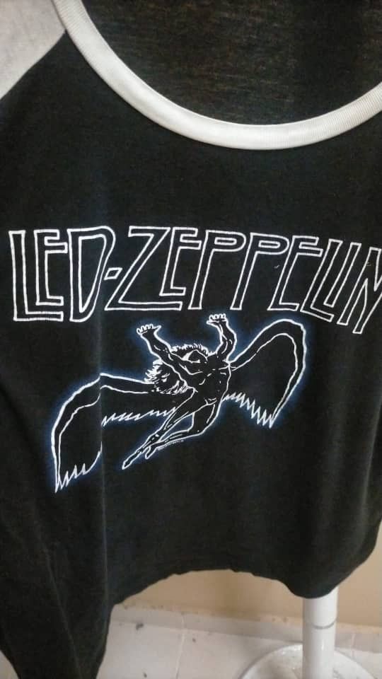 Band Tees × Led Zeppelin Vintage Three Quarters Led Zeppelin Tees Size US XXL / EU 58 / 5 - 2 Thumbnail