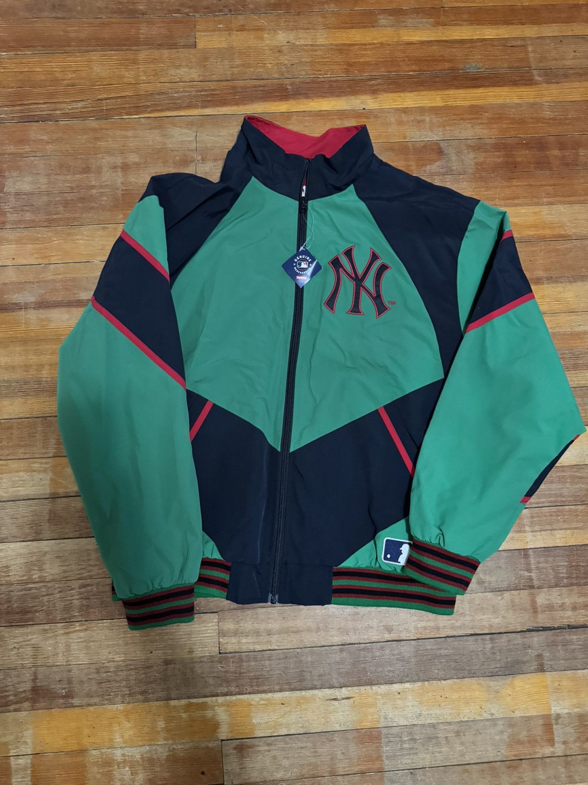 MLB × Supreme Supreme x New York Yankees Track Jacket Size US M / EU 48-50 / 2 - 1 Thumbnail
