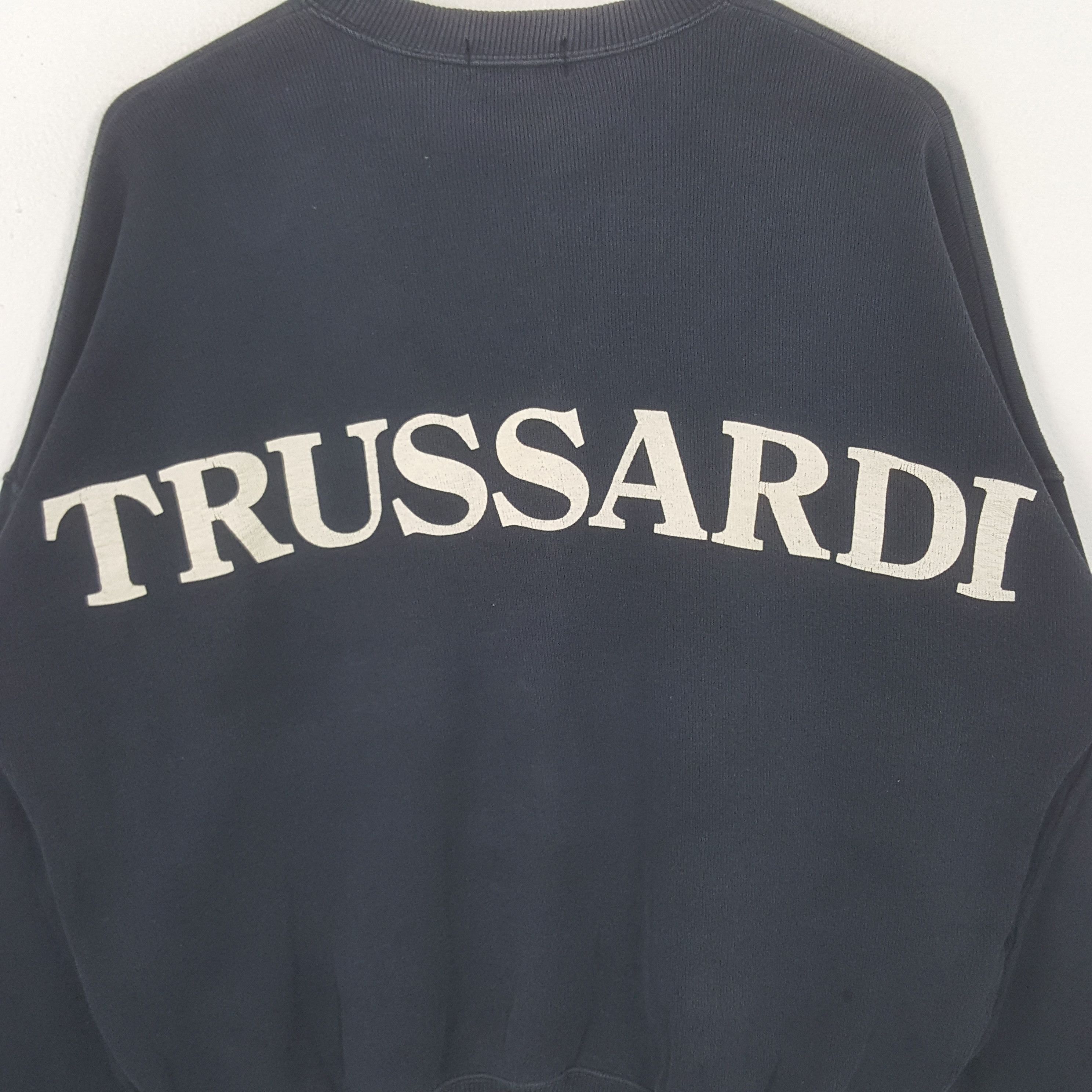 Trussardi Vintage Trussardi Italian Brand Spellout Sweatshirt 33 Size US XL / EU 56 / 4 - 2 Thumbnail