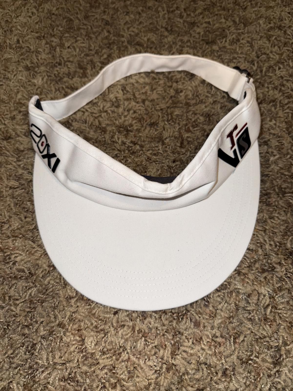 Nike Nike Golf Hat Cap Strap White Black VRS 20XI Adjustable Visor Sample Size ONE SIZE - 1 Thumbnail