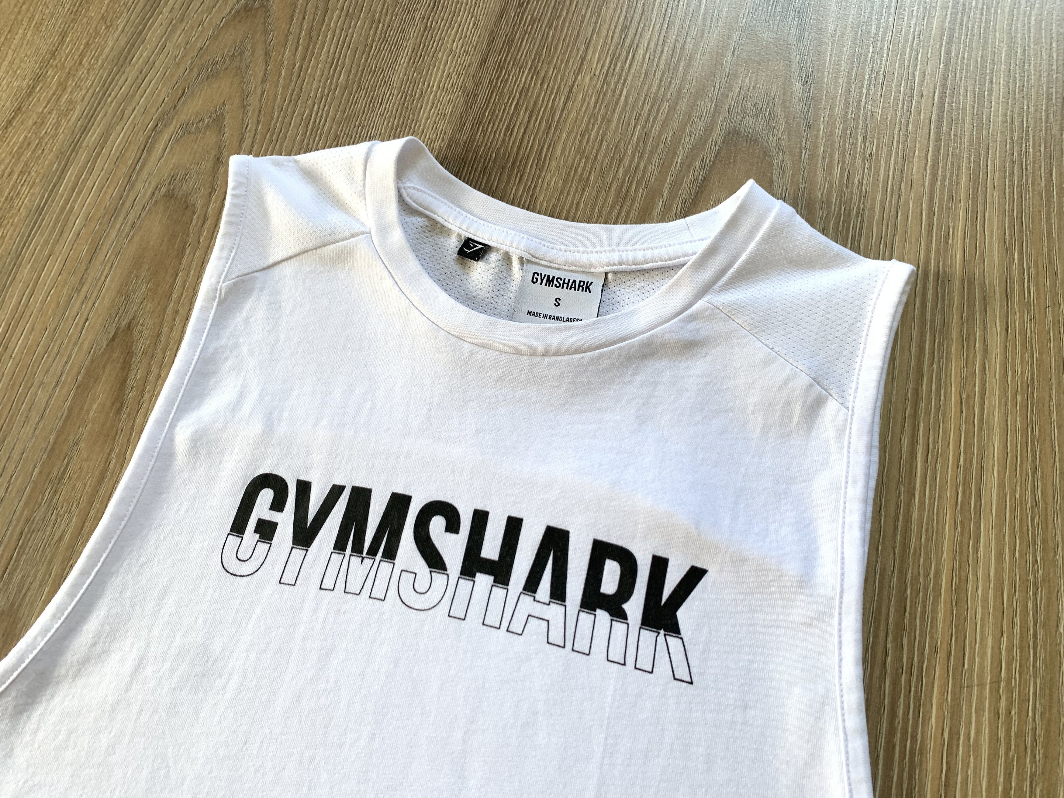 Gymshark Gymshark White Sleeveless T Shirt Size US S / EU 44-46 / 1 - 4 Thumbnail