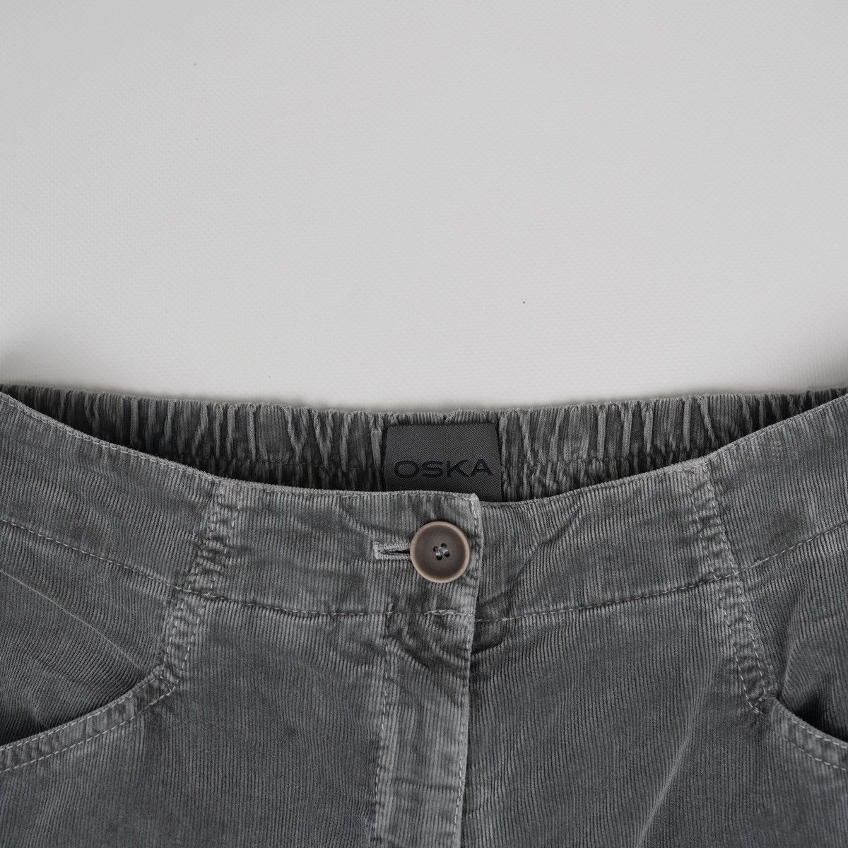 OSKA Oska Corduroy Velvet Pants Trousers Gray Size 30" / US 8 / IT 44 - 9 Thumbnail