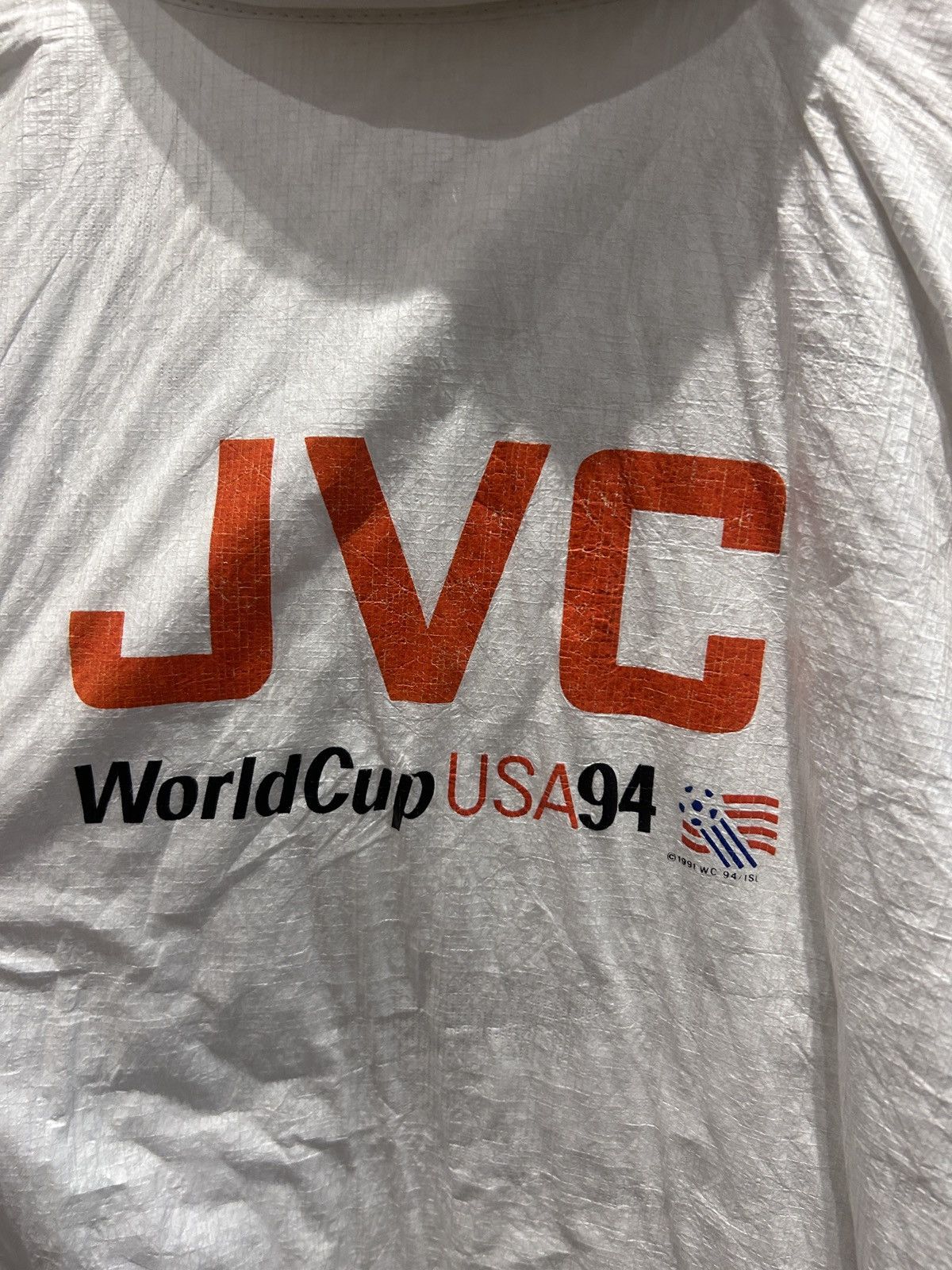 Vintage Retro Vintage white JVC World Cup USA 94 windbreaker jacket Size US L / EU 52-54 / 3 - 5 Thumbnail