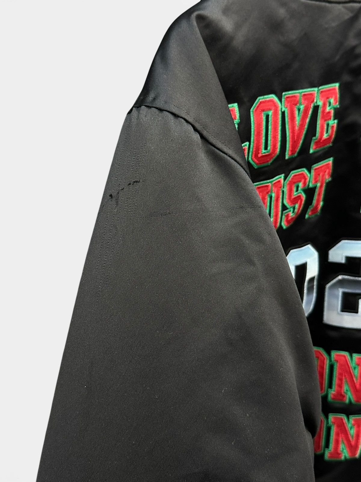 Supreme Supreme Mitchell & Ness Satin Black Varsity Jacket Size US L / EU 52-54 / 3 - 7 Thumbnail