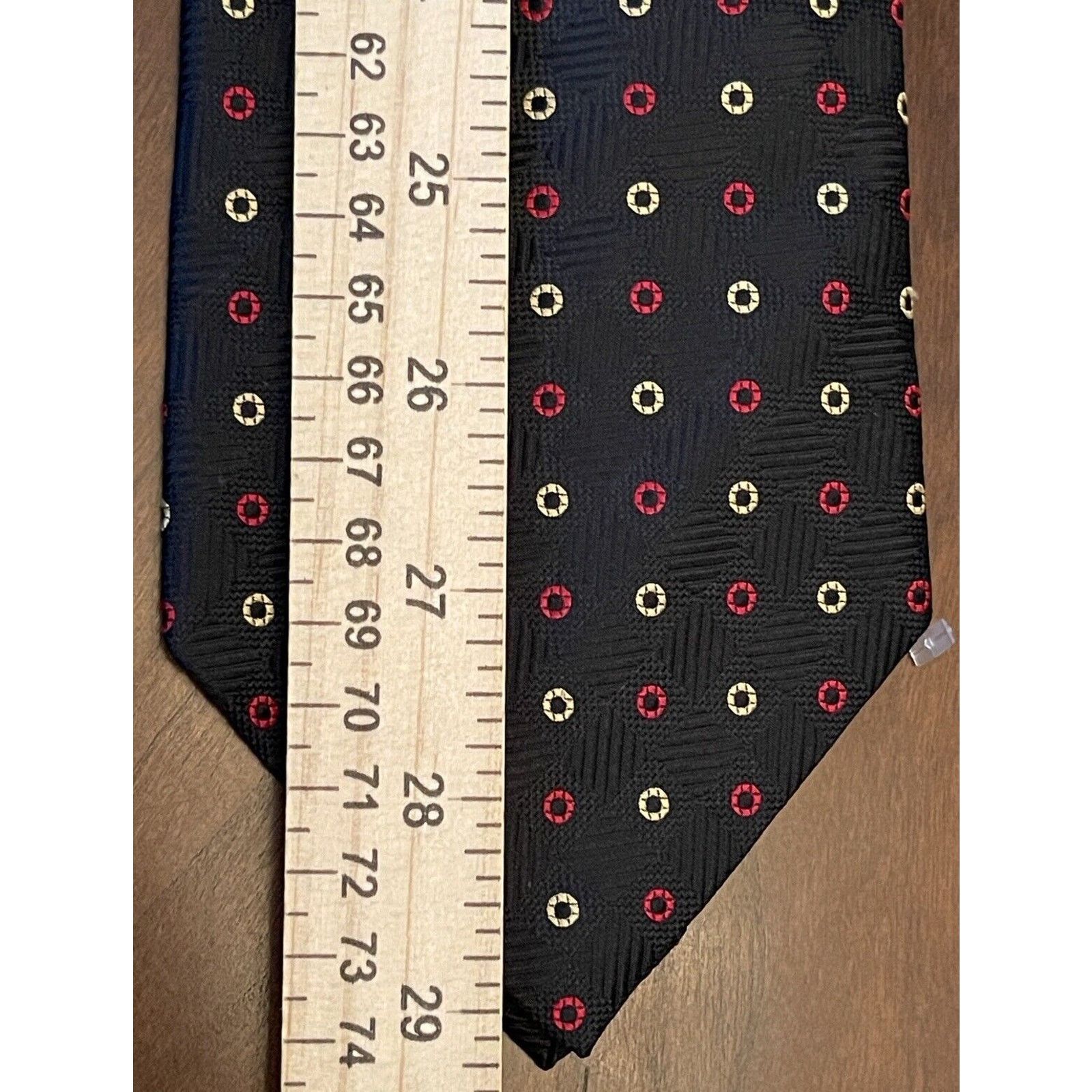 Burma Bibas Burma Bibas Black Red Gold 100% Silk Made In Usa Size ONE SIZE - 5 Thumbnail