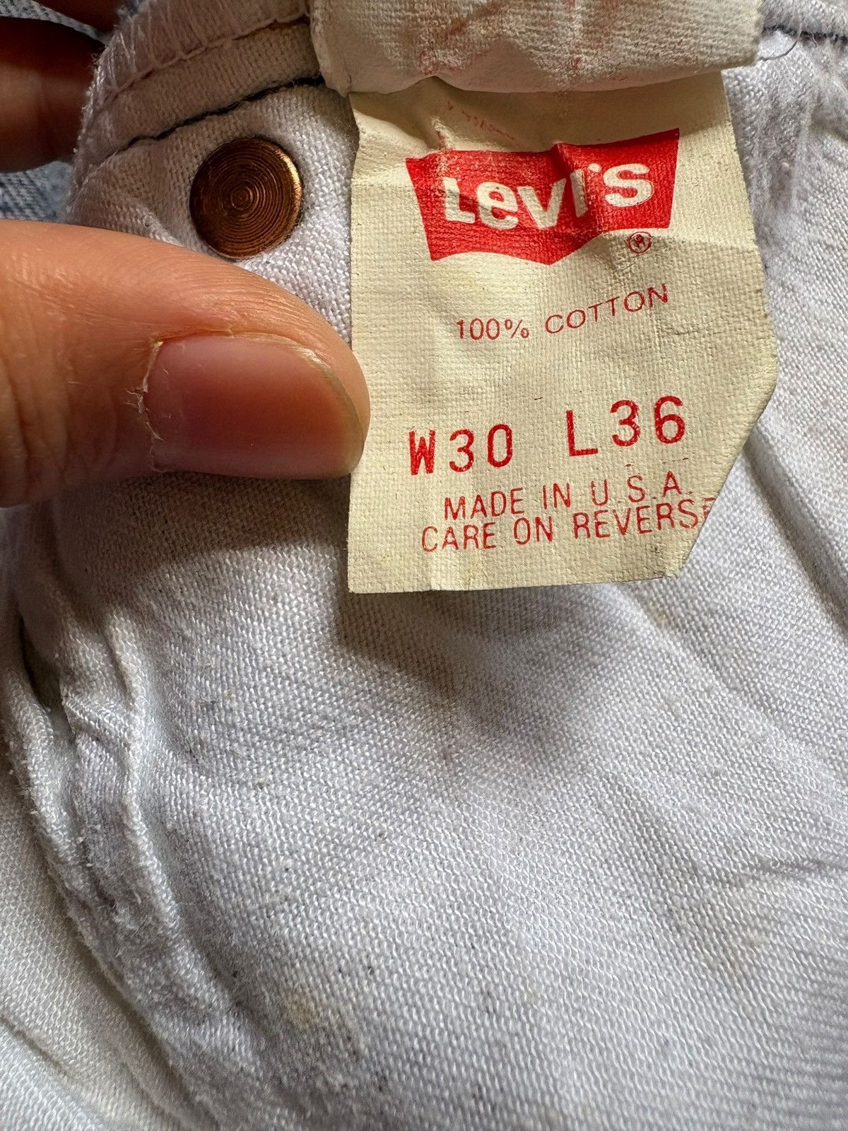 Levi's Vintage 90s Levis 501xx Mud Wash Distressed Jeans Size US 28 / EU 44 - 9 Thumbnail