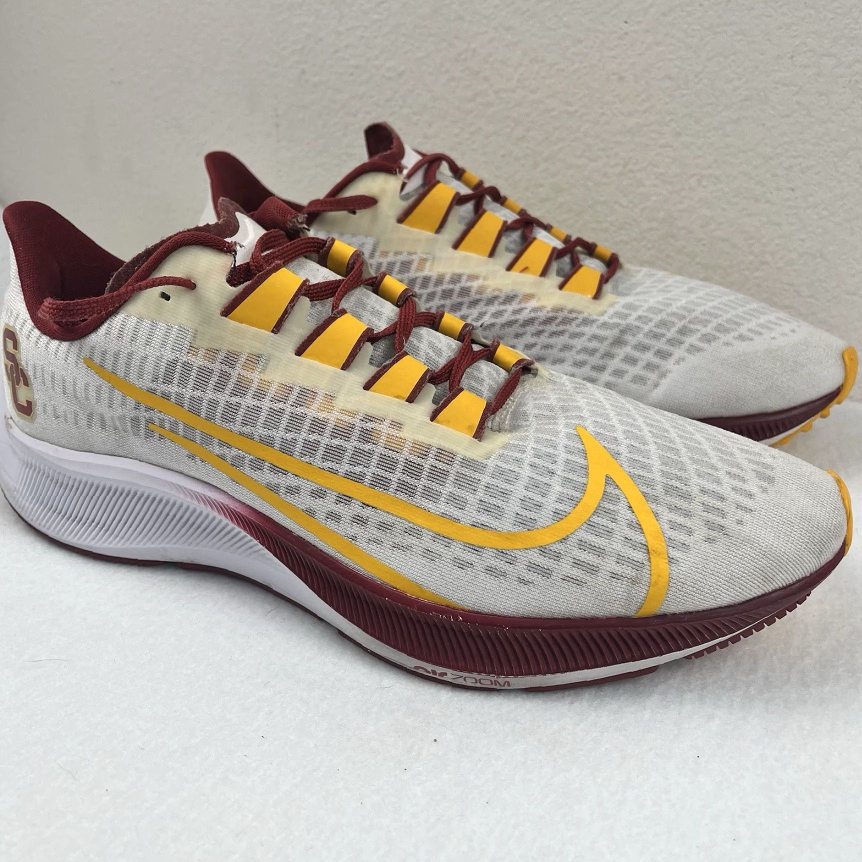 Nike Nike USC Trojans Air Zoom Pegasus 37 CZ5396-100 Mens Size 11 Sneaker Size US 11 / EU 44 - 2 Thumbnail
