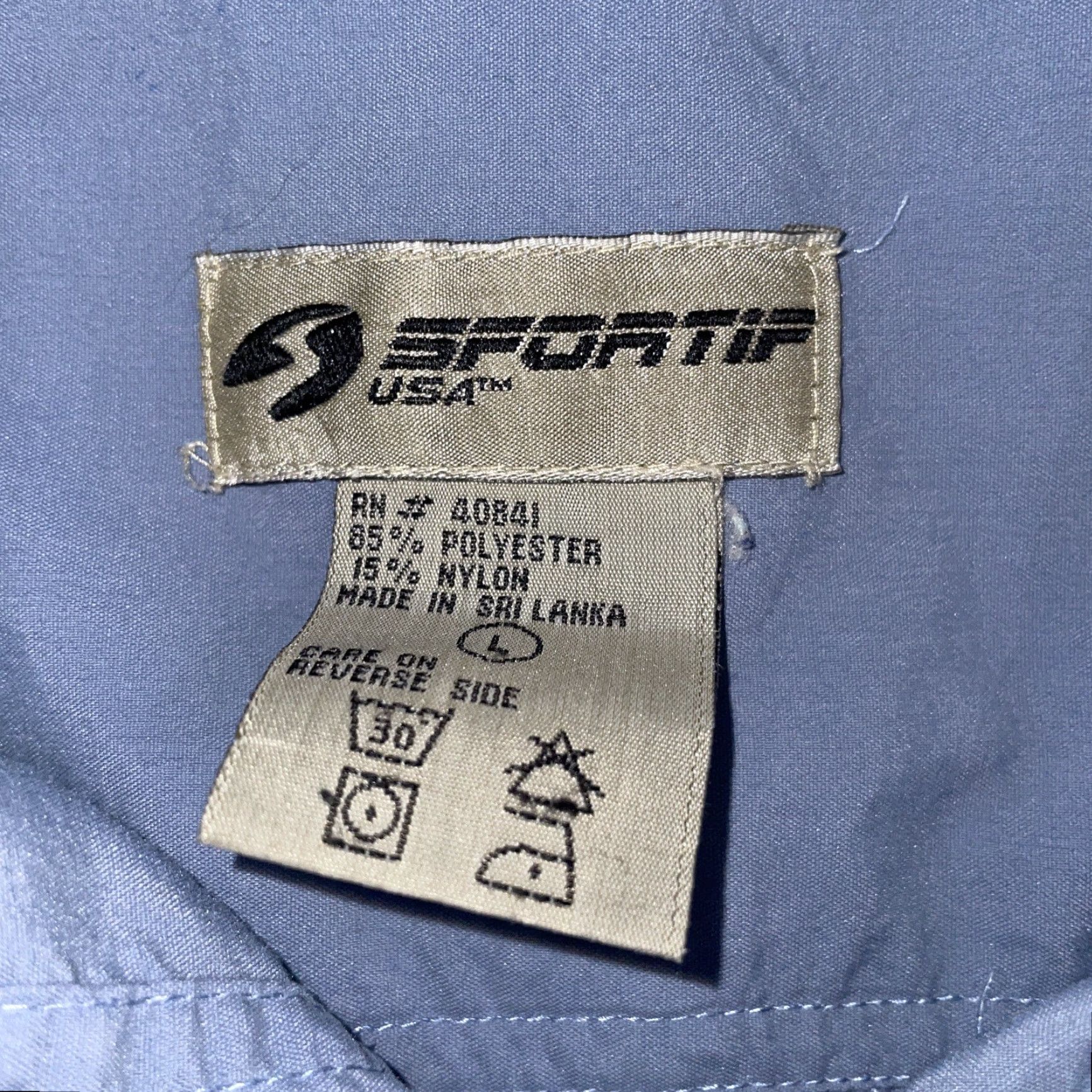 Vintage Sportif Blue Fishing Shirt Mens L Long Sleeve Button-Up Shirt Size US L / EU 52-54 / 3 - 3 Thumbnail